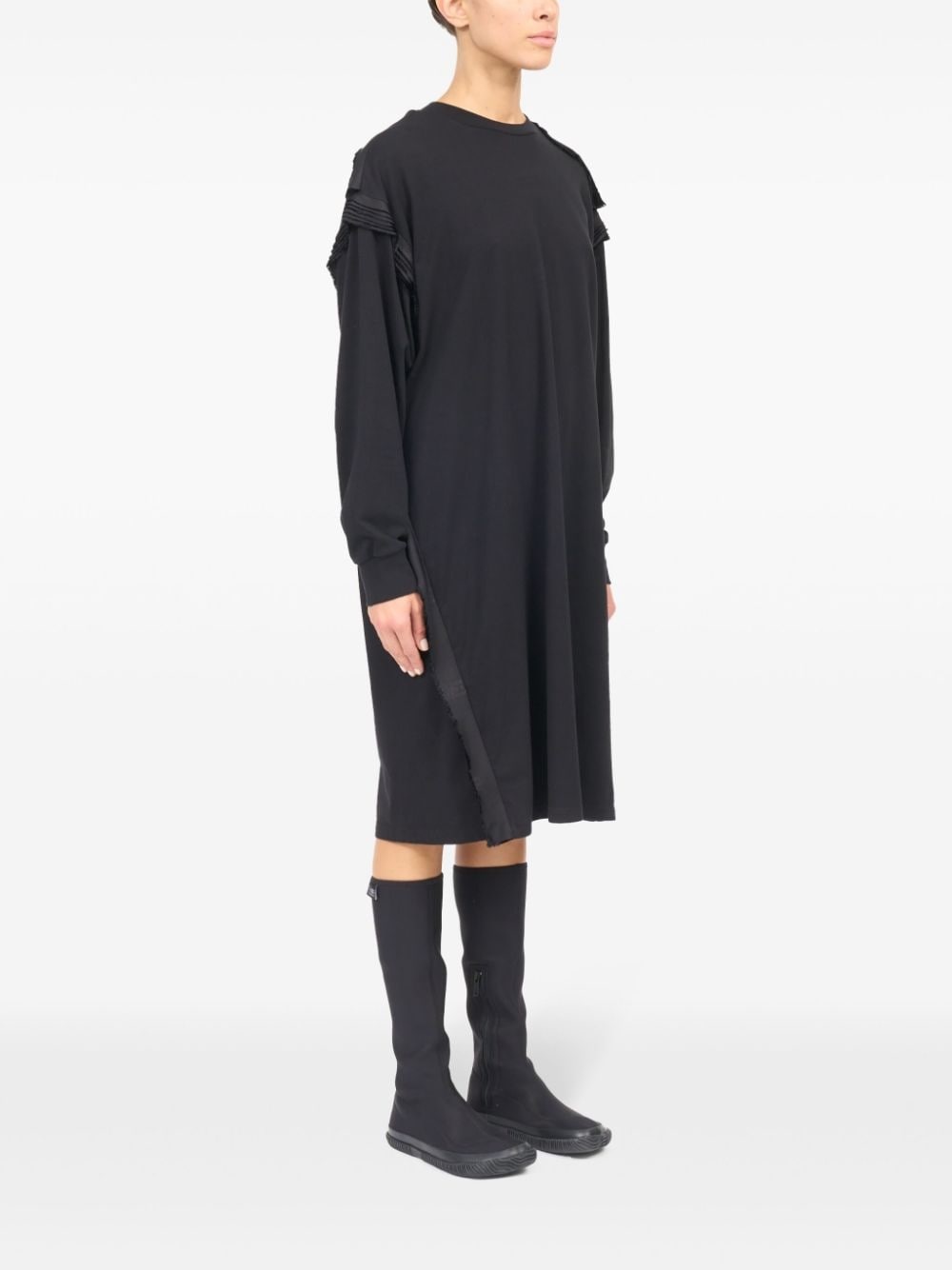 long-sleeve midi dress - 3