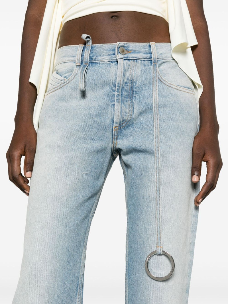 embellished low-rise tapered jeans 5