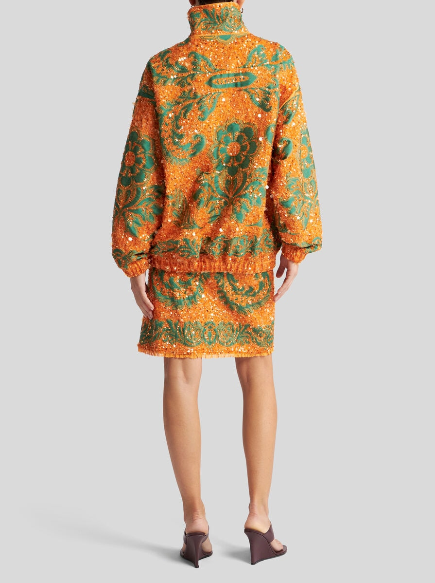BOMBER JACKET WITH ALL-OVER SEQUIN EMBROIDERY - 4