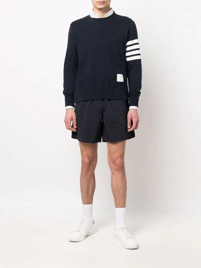 Thom Browne elasticated waistband track shorts outlook