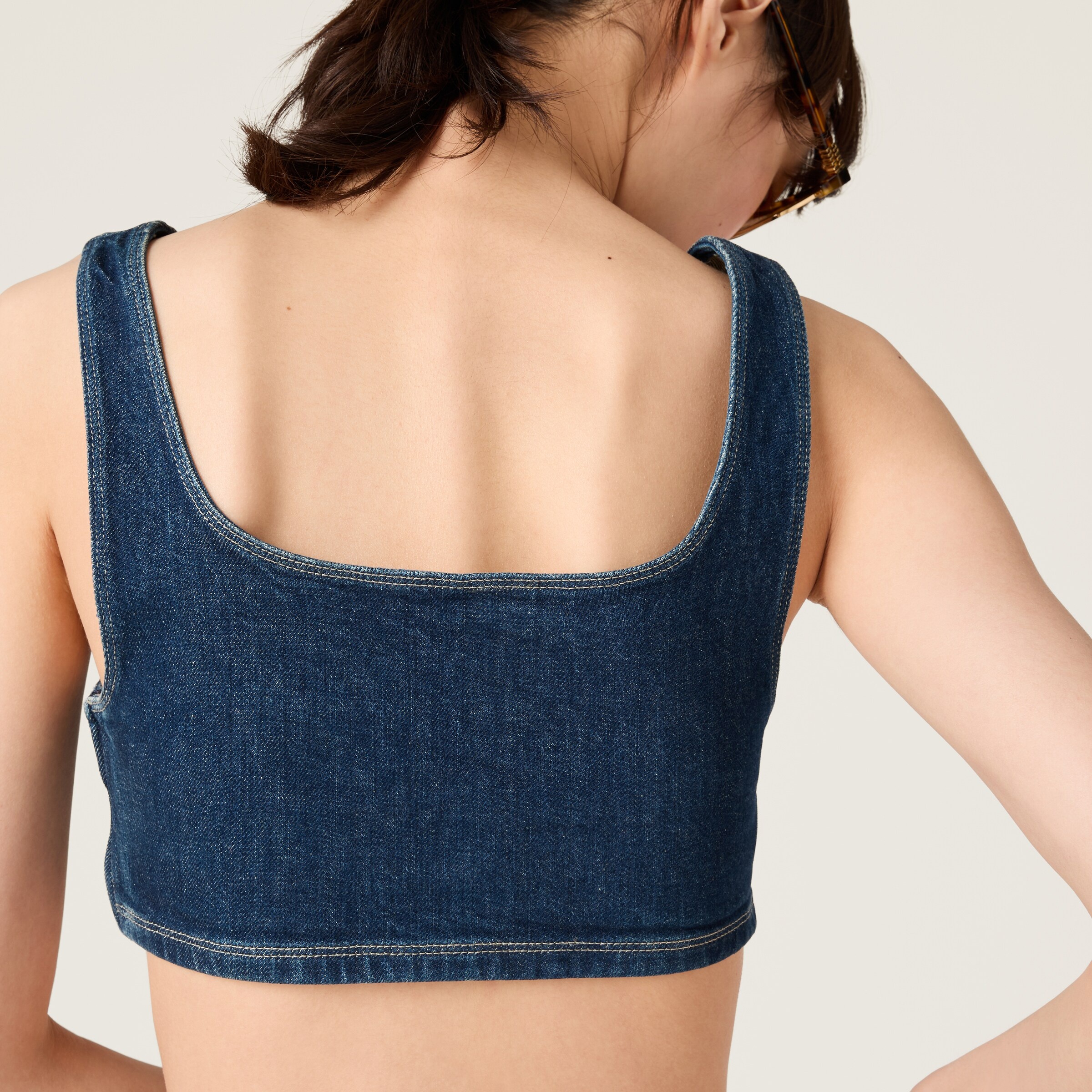 Stretch denim top - 3