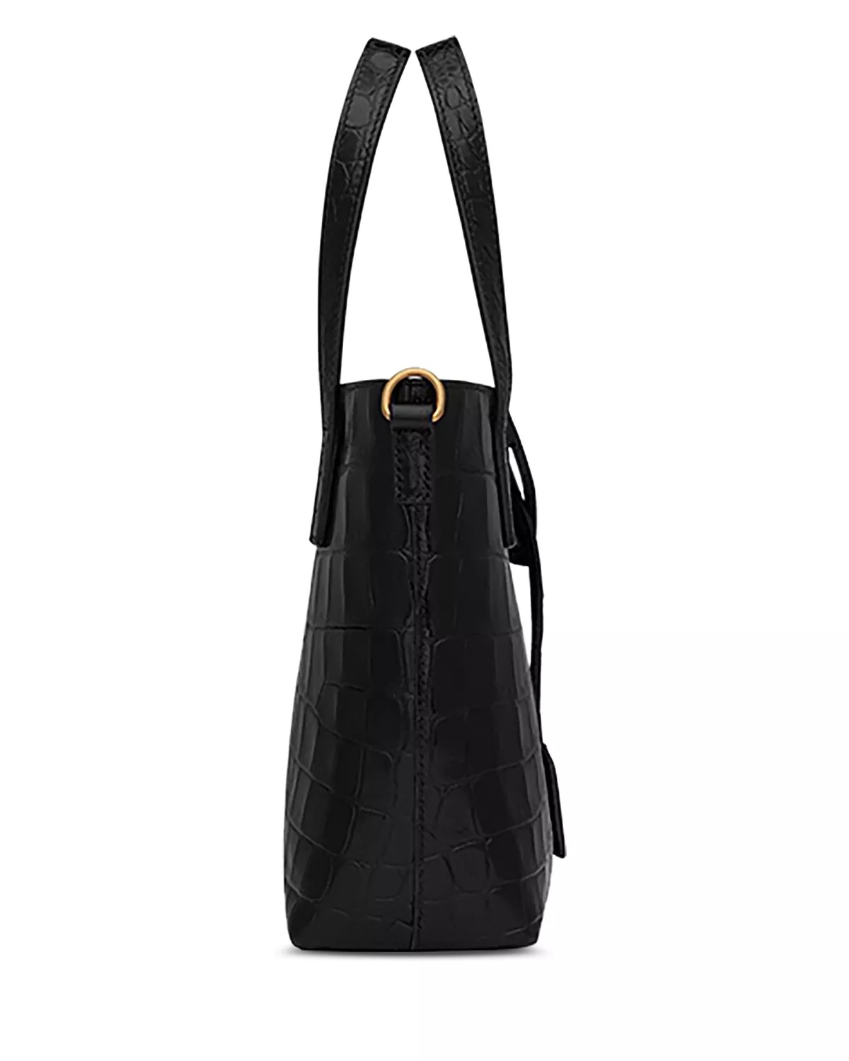 Paris Mini Toy Shopping Bag in Crocodile-Embossed Leather - 6