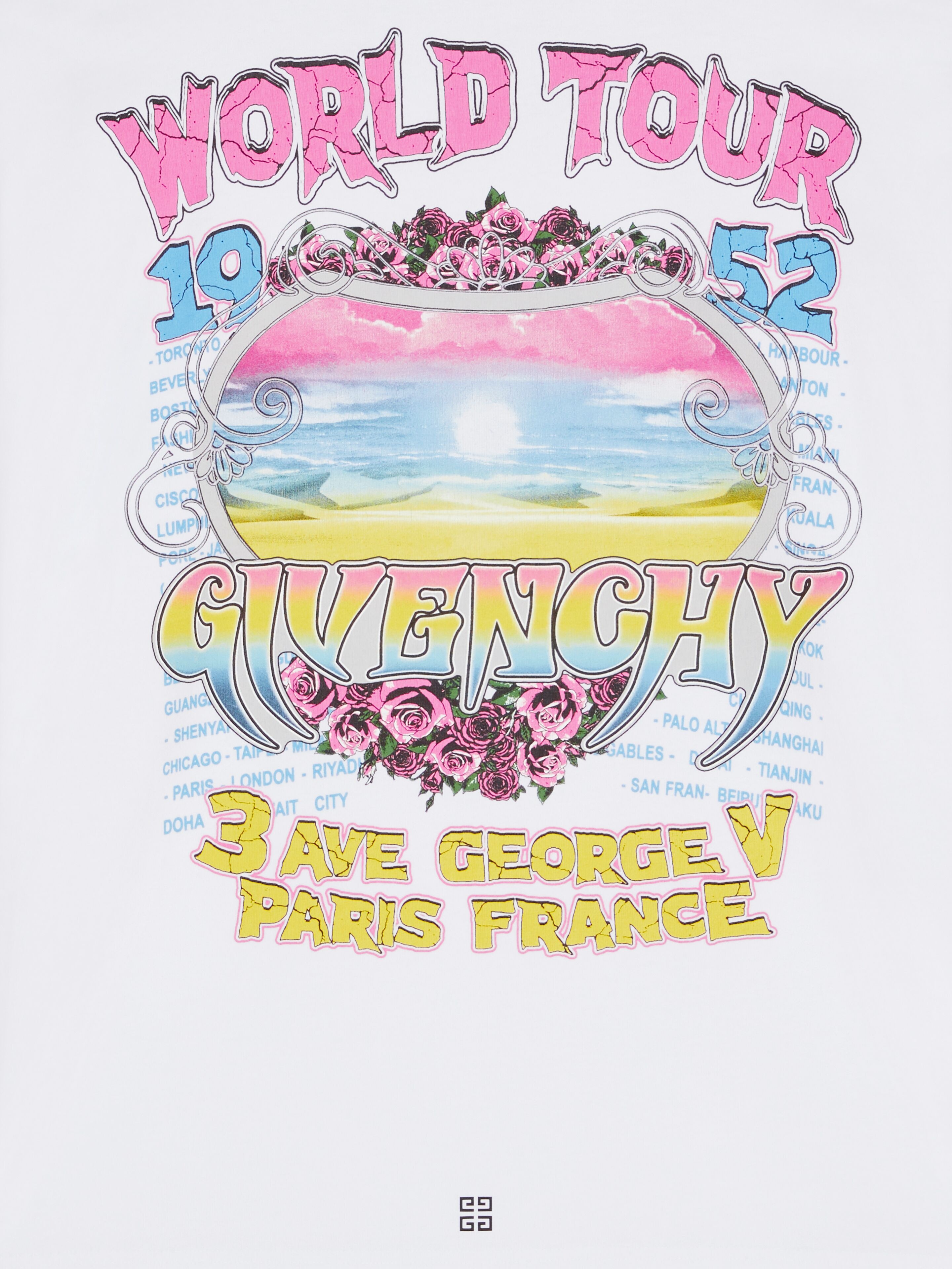 GIVENCHY WORLD TOUR BOXY FIT T-SHIRT IN COTTON - 5