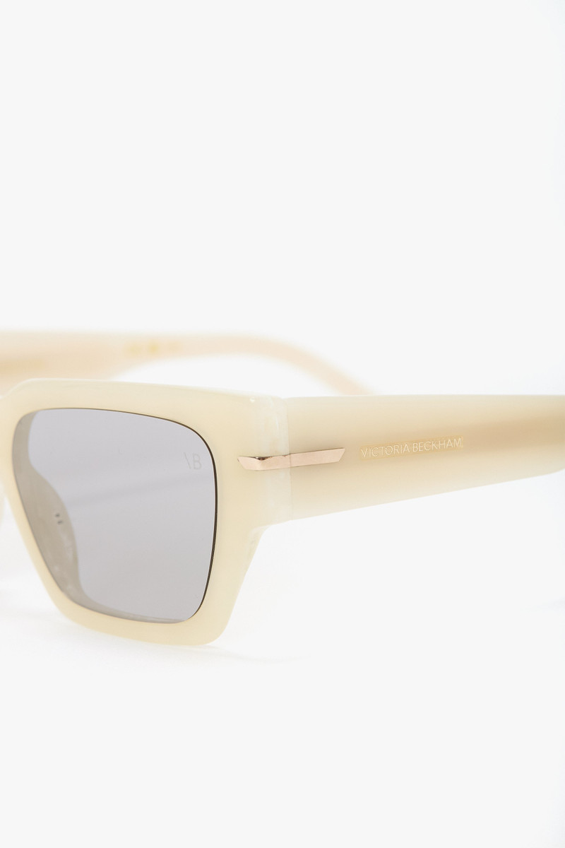 Acetate Sunglasses In Ivory Marble 4