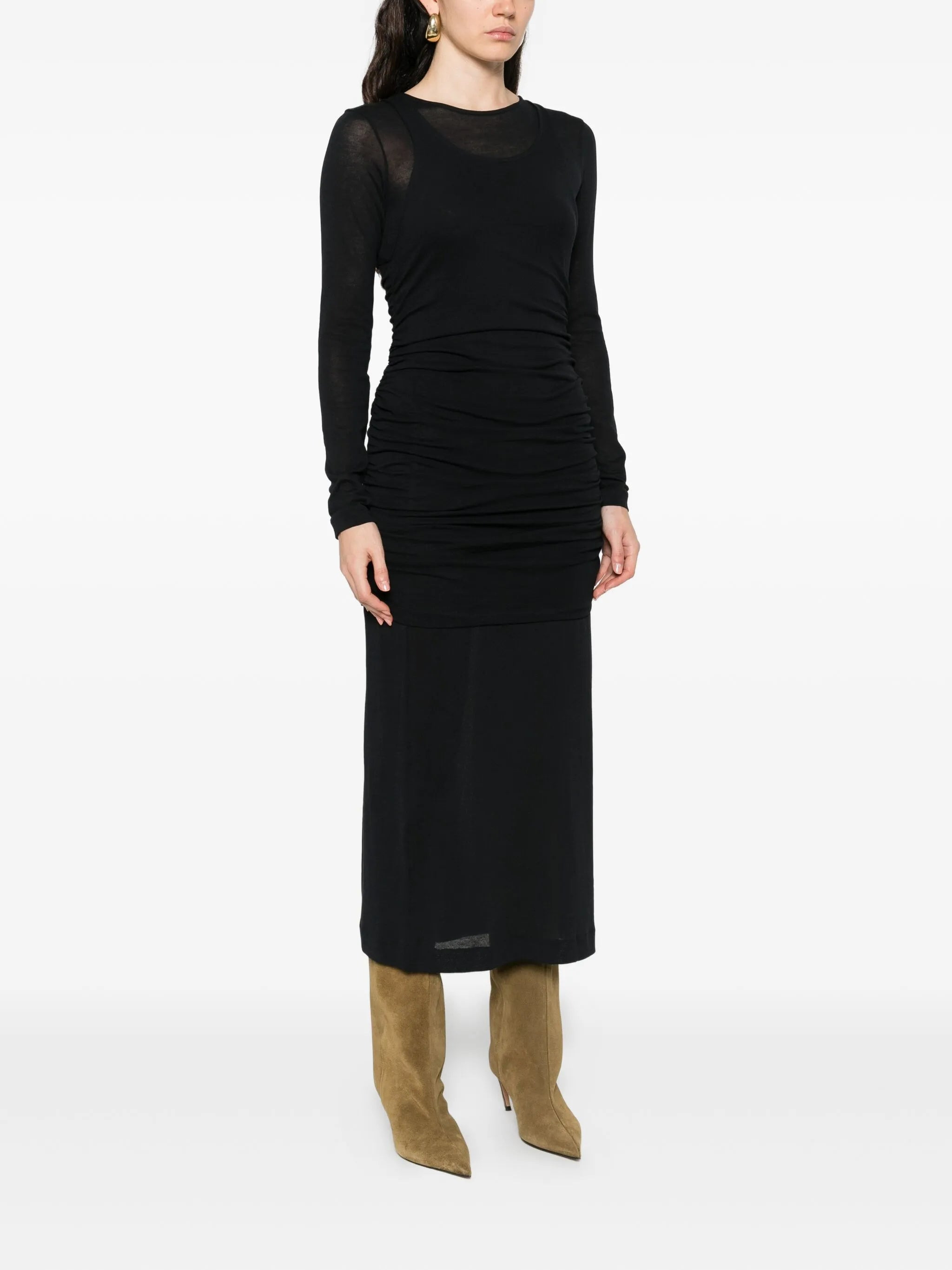 Bite Studios Rigel Layered Gathered Dress - 4