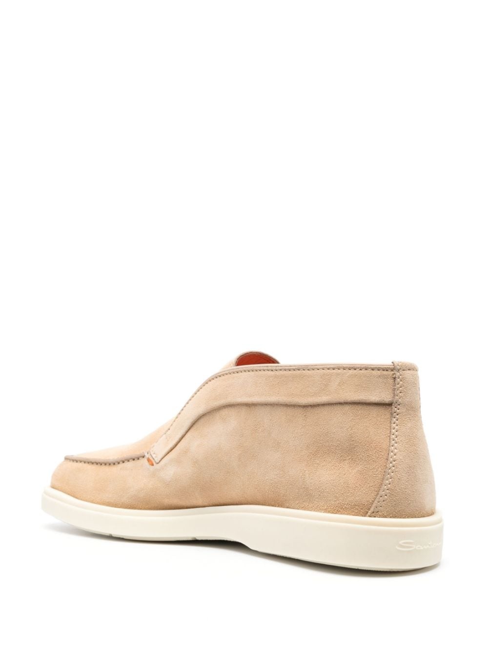 almond-toe suede boots - 6