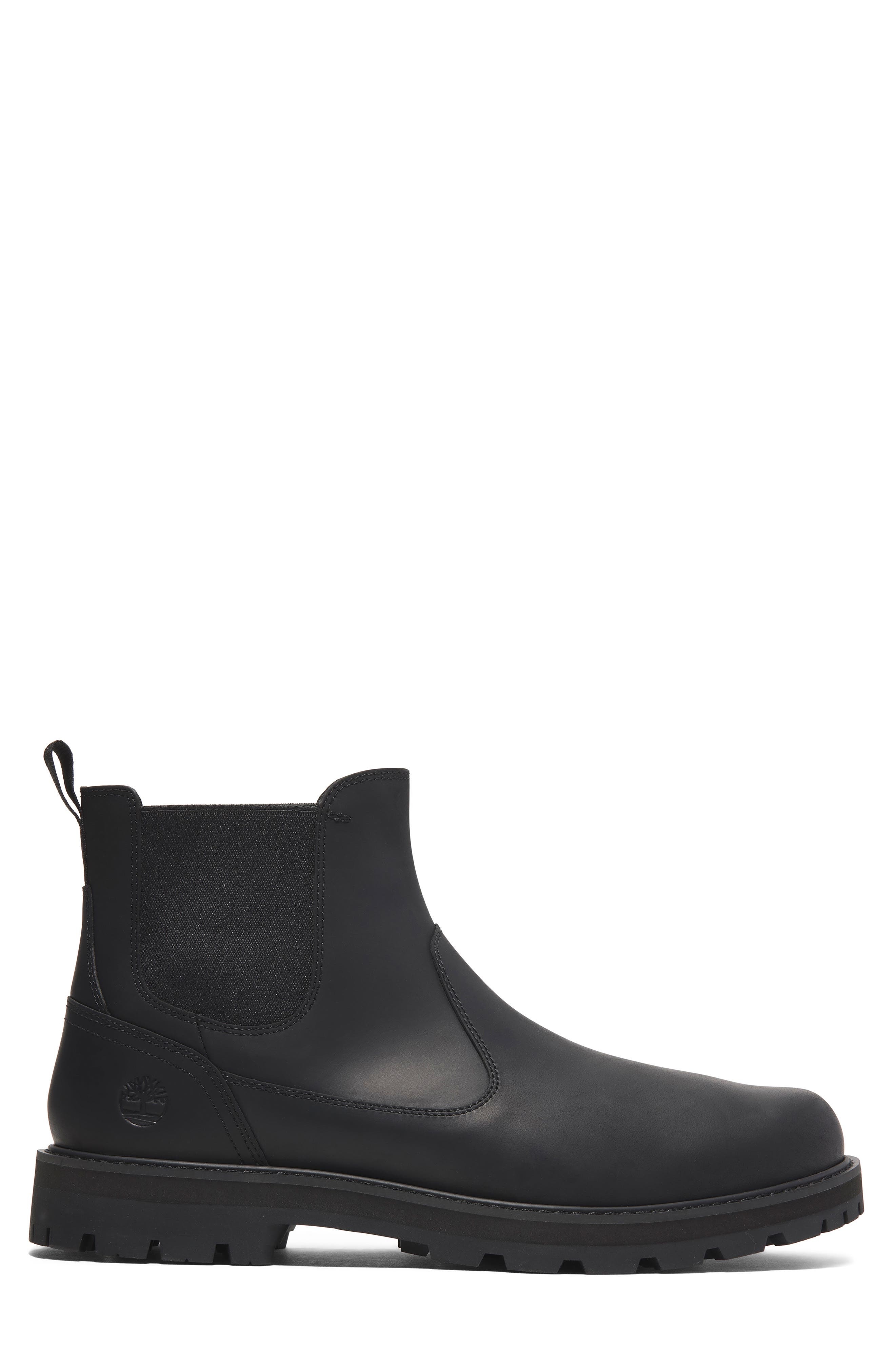 Timberland Britton Road Mid Chelsea Boot in Black Full Grain at Nordstrom - 3