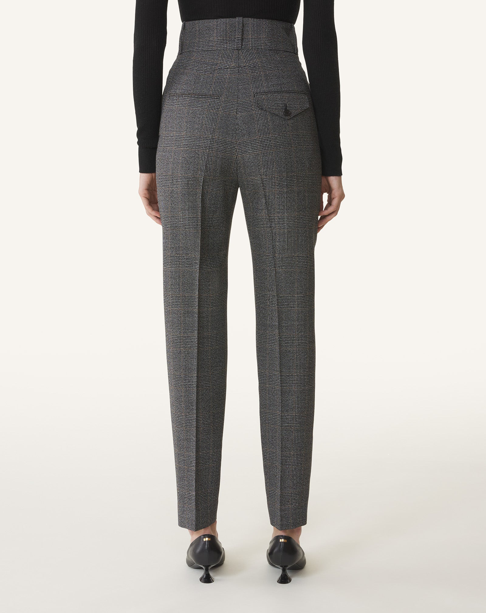 HIGH-WAISTED CIGARETTE PANTS - 4