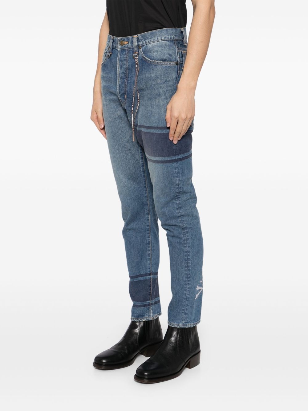 stripe-detail jeans - 3