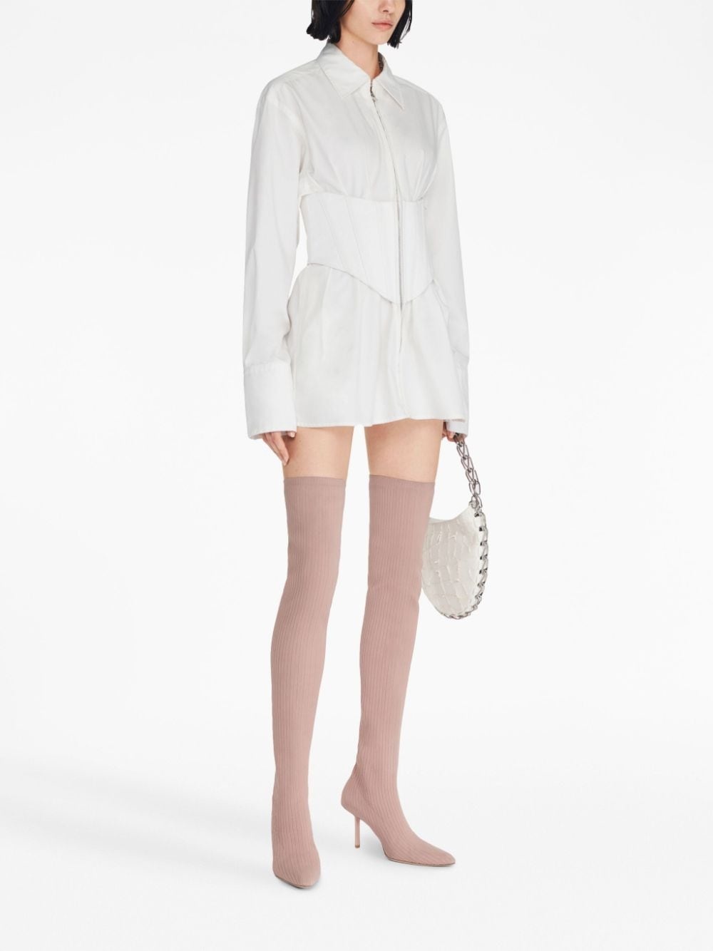 corset organic-cotton minidress - 3