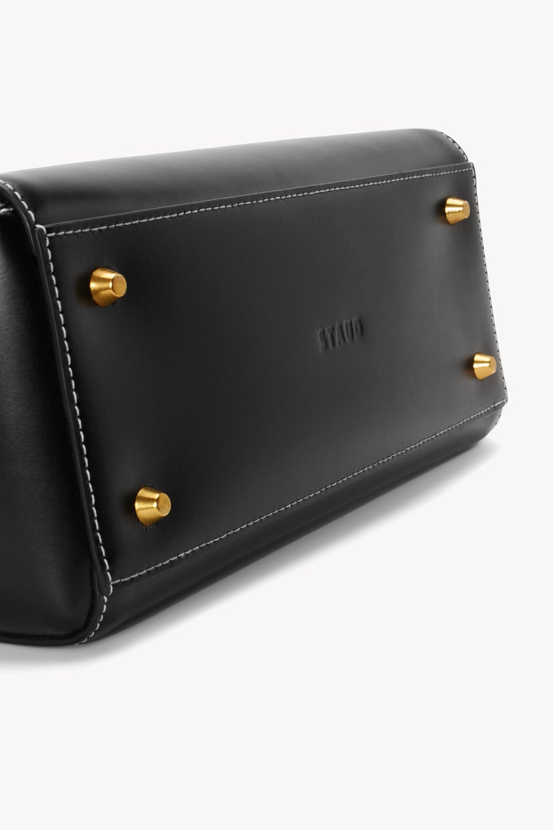 STAUD | CUSTOM SHIRLEY LEATHER BAG | BLACK 9