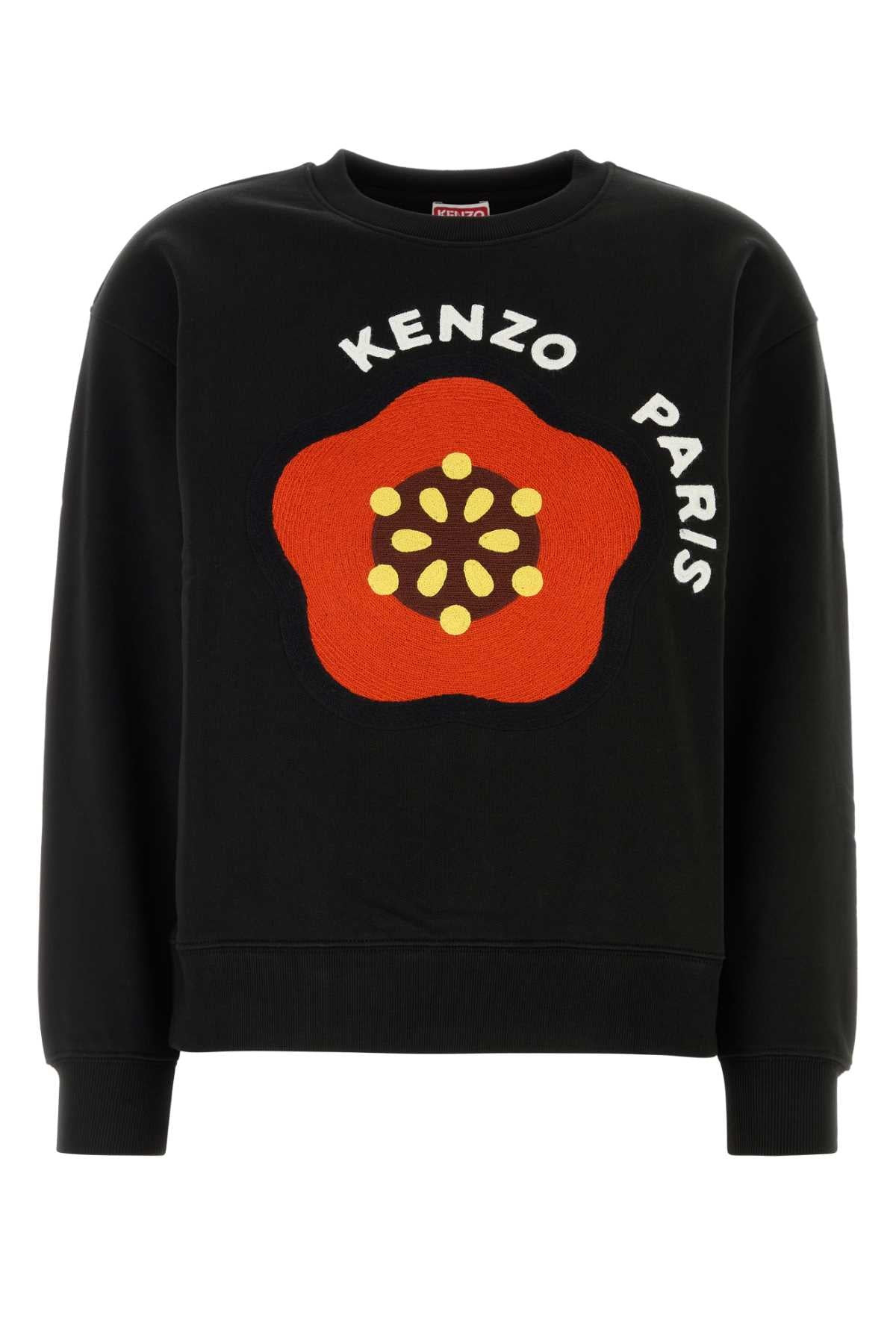 Kenzo Women Black Cotton Sweatshirt - 1