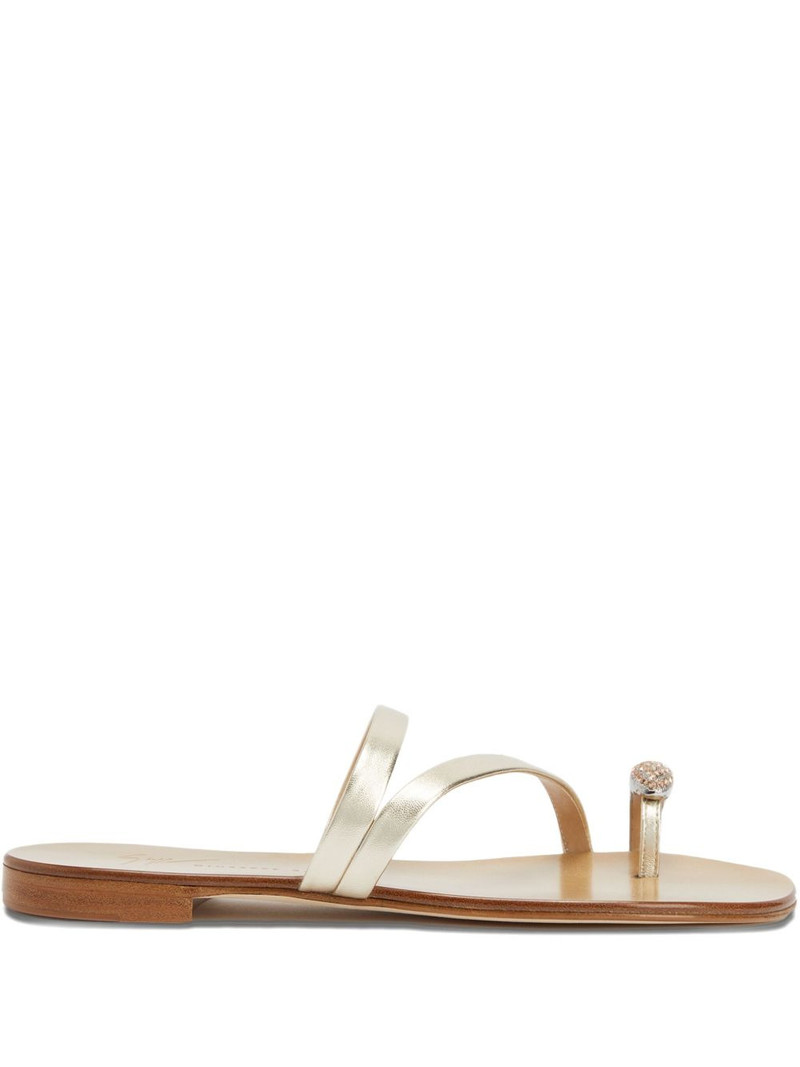 Febe Crystal embellished-toe sandals 1
