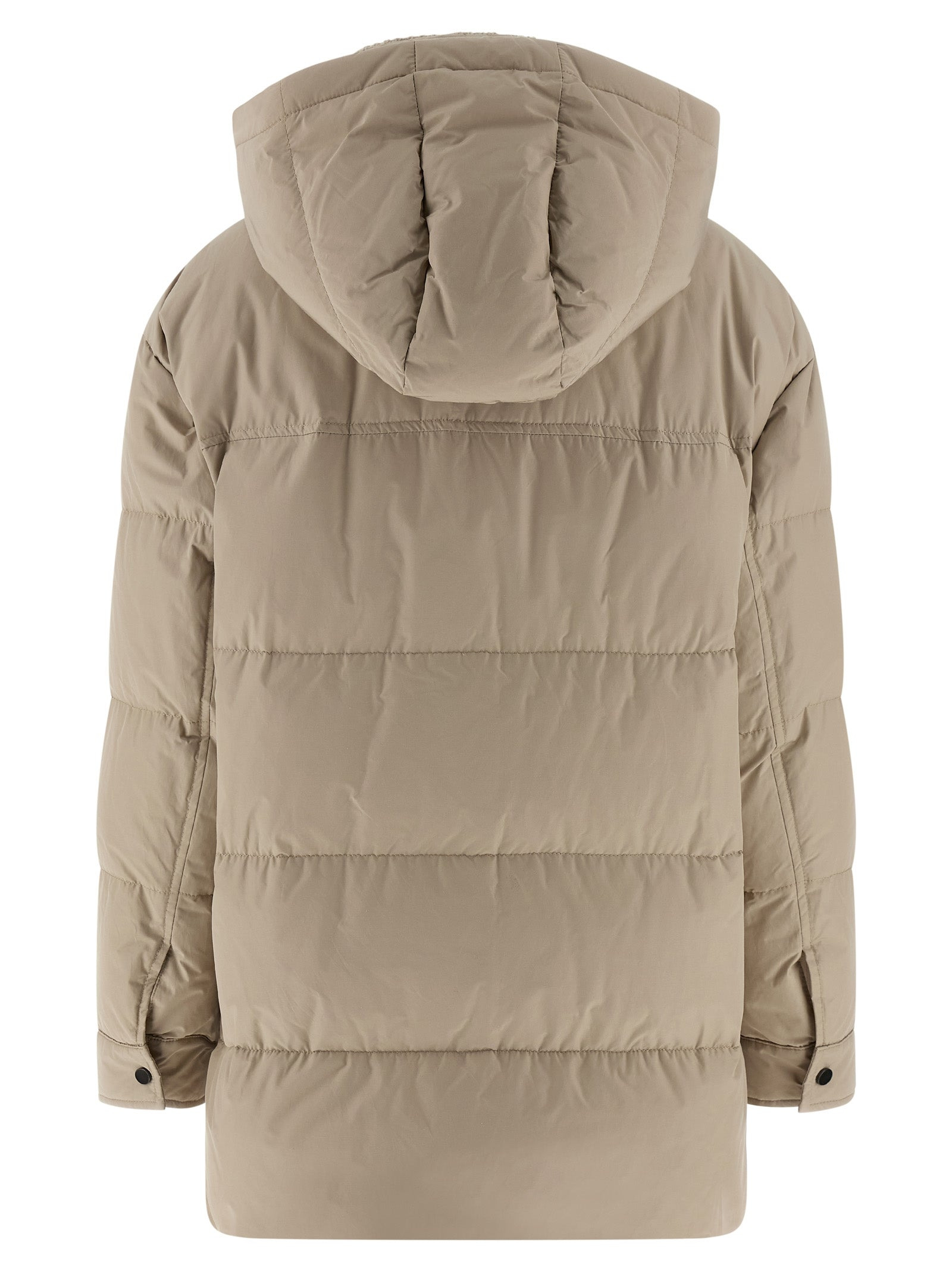 Brunello Cucinelli Women Knitted Neck Down Jacket - 2