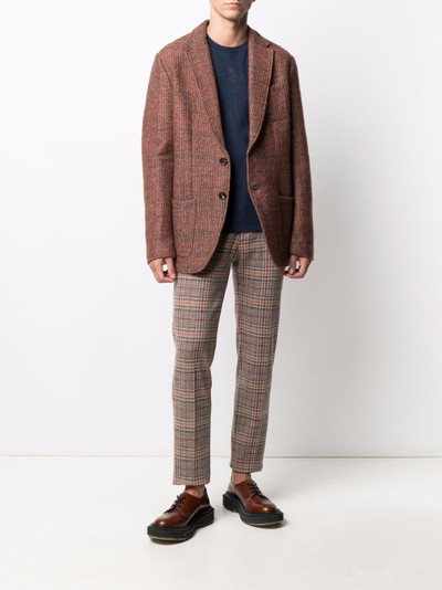 Etro knitted single-breasted blazer outlook