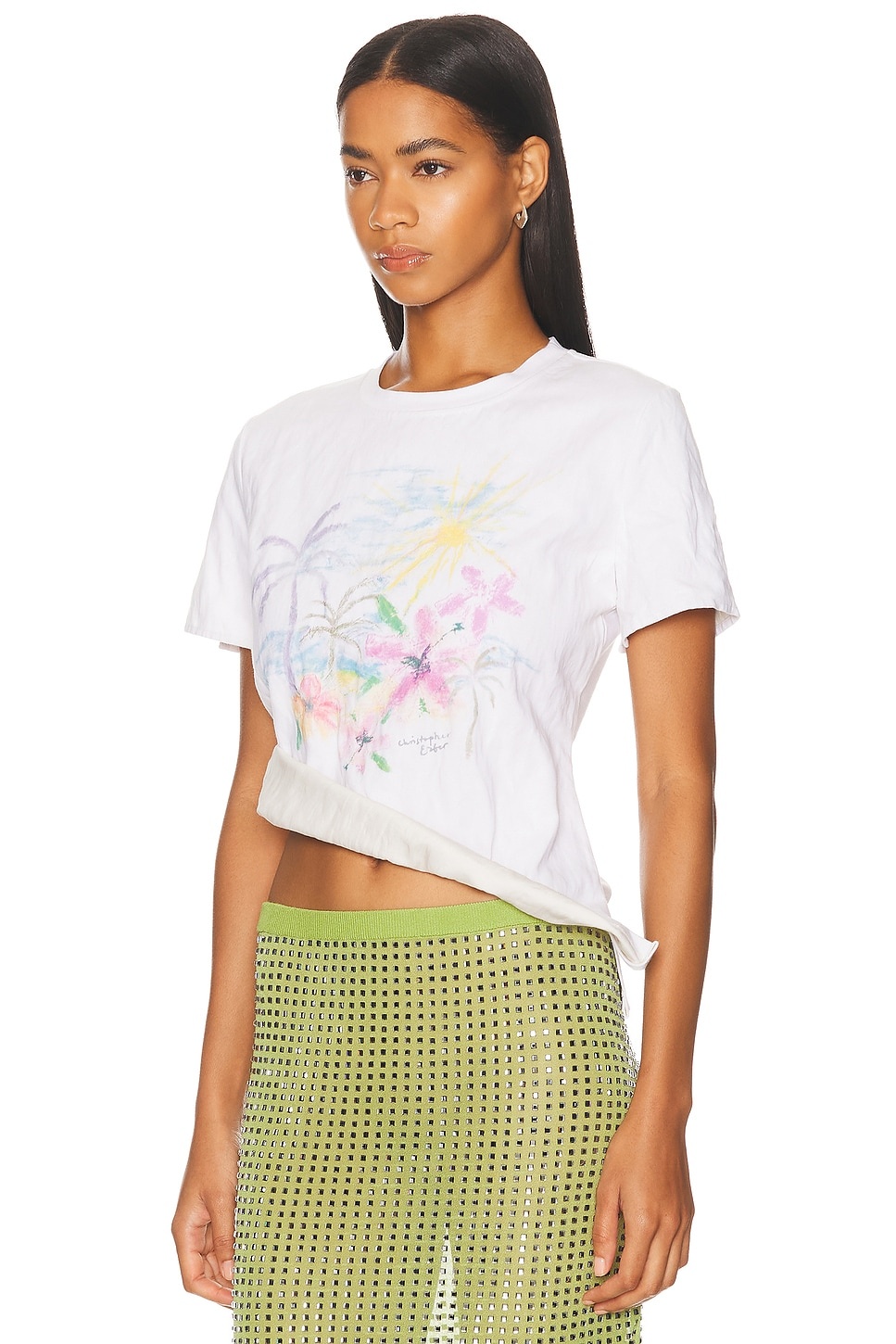 Hibiscus Crushed Tee - 3