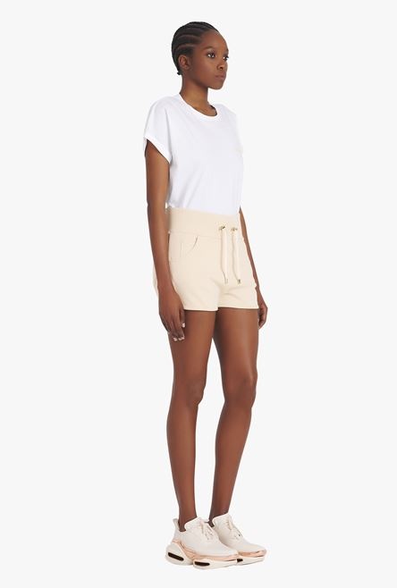 Exclusive - Beige cotton shorts - 7