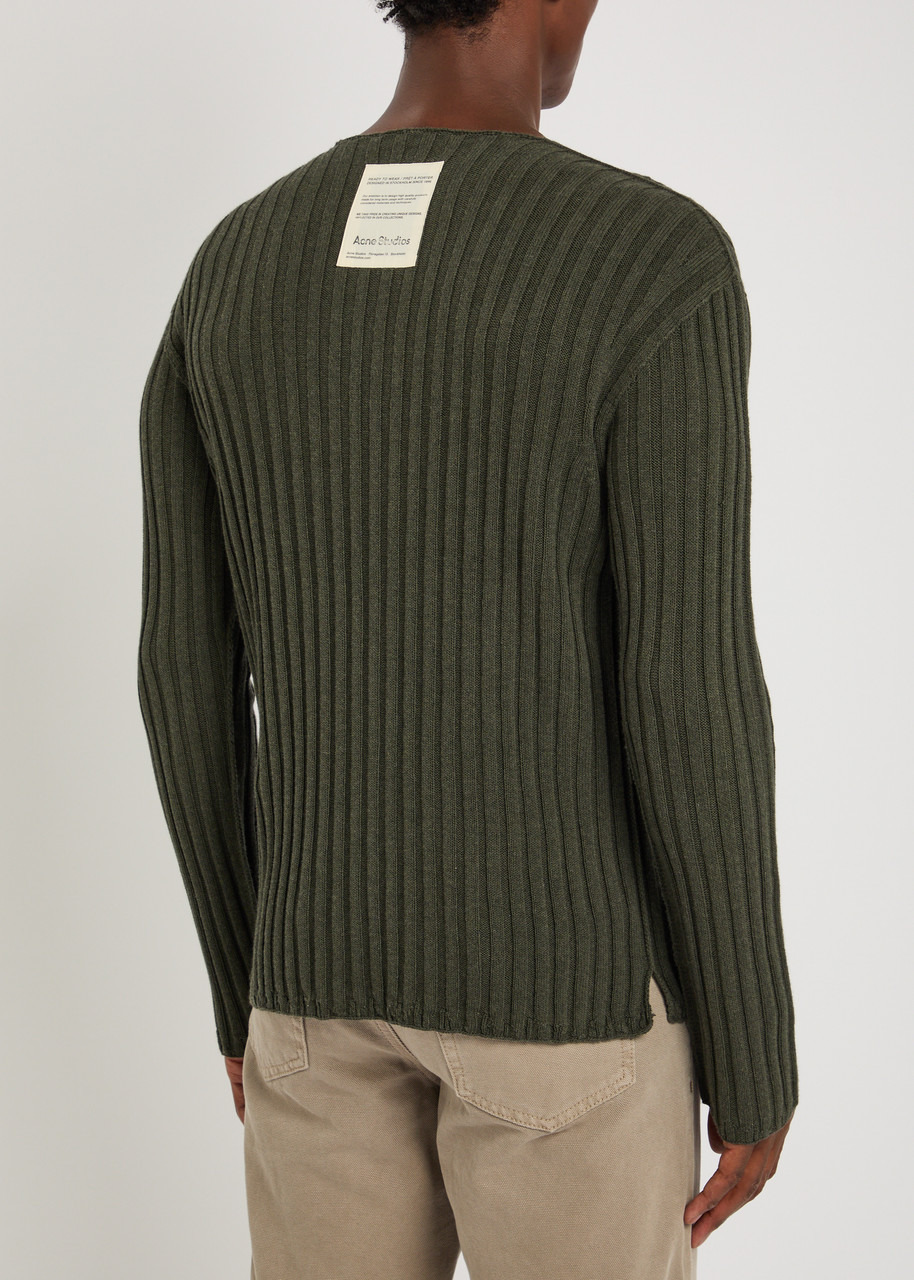 Acne Studios Ribbed-knit Jumper - 3