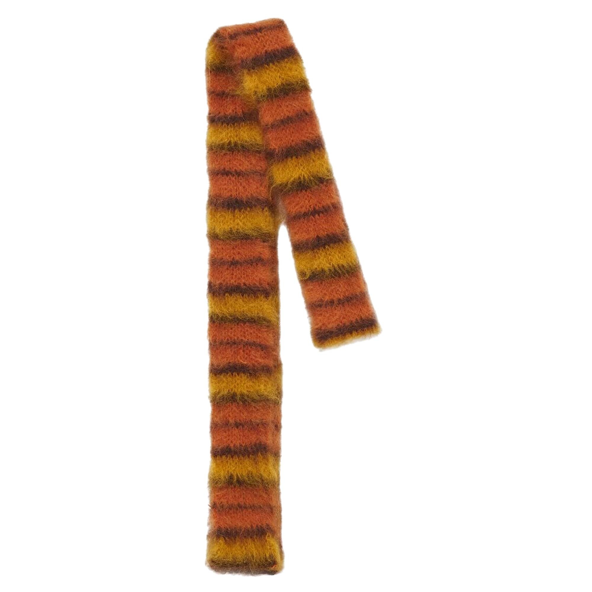 Marni Brushed Mohair and Wool Scarf 'Lobster' - 1
