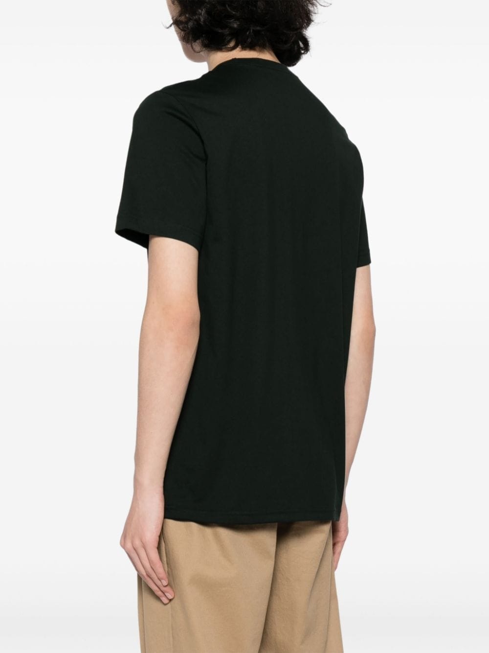 logo-embroidered cotton T-shirt - 4