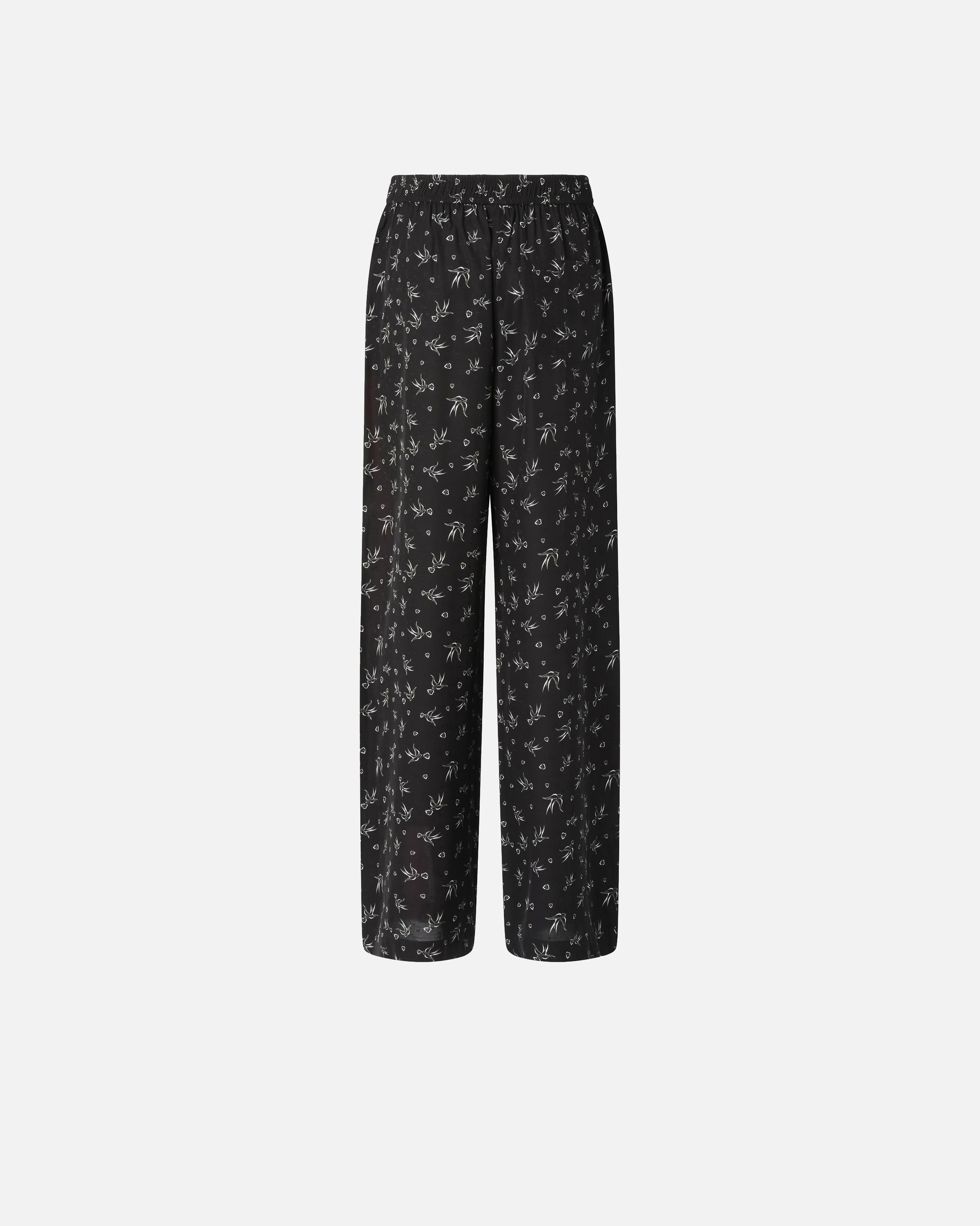 WIDE-LEG PRINTED VISCOSE JACQUARD TROUSERS - 6