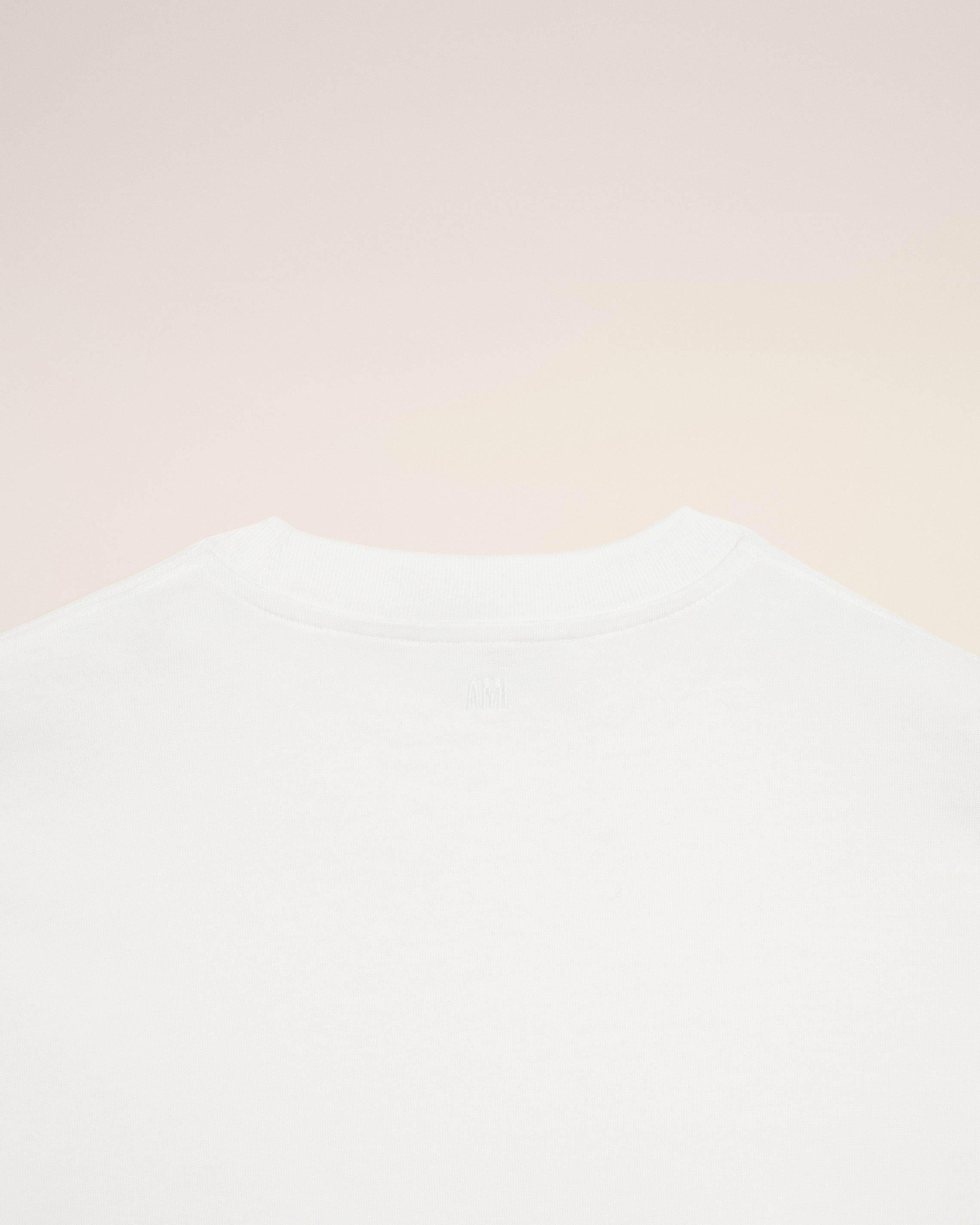 WHITE ORGANIC COTTON AMI DE COEUR T-SHIRT - 7