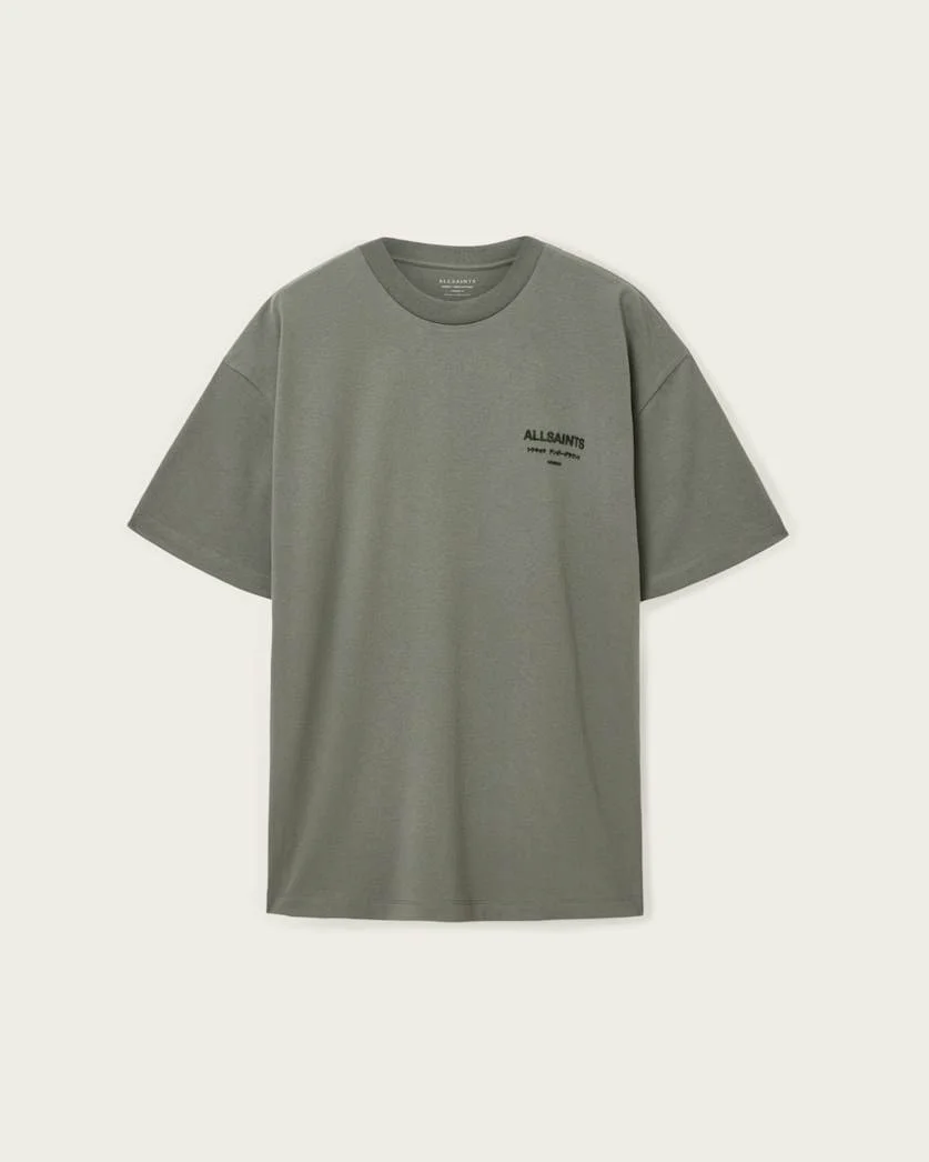 XANDER FLOCKED LOGO OVERSIZED T-SHIRT - 1