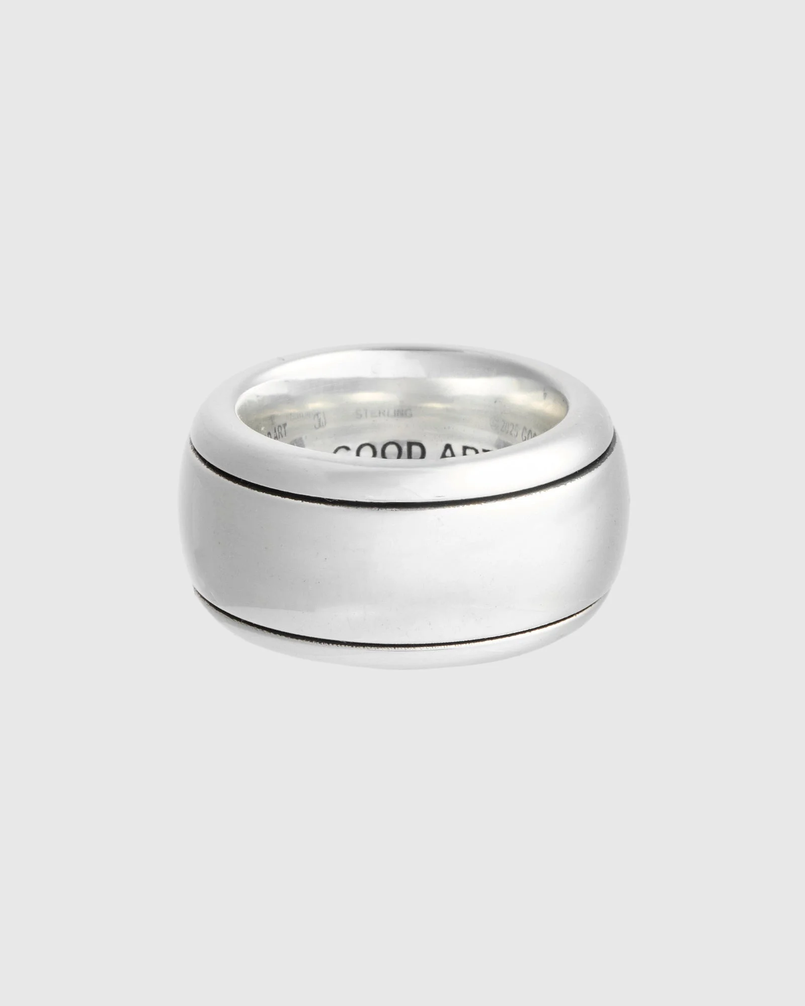 Model 33 Clicker Ring Smooth in Sterling Silver - 1