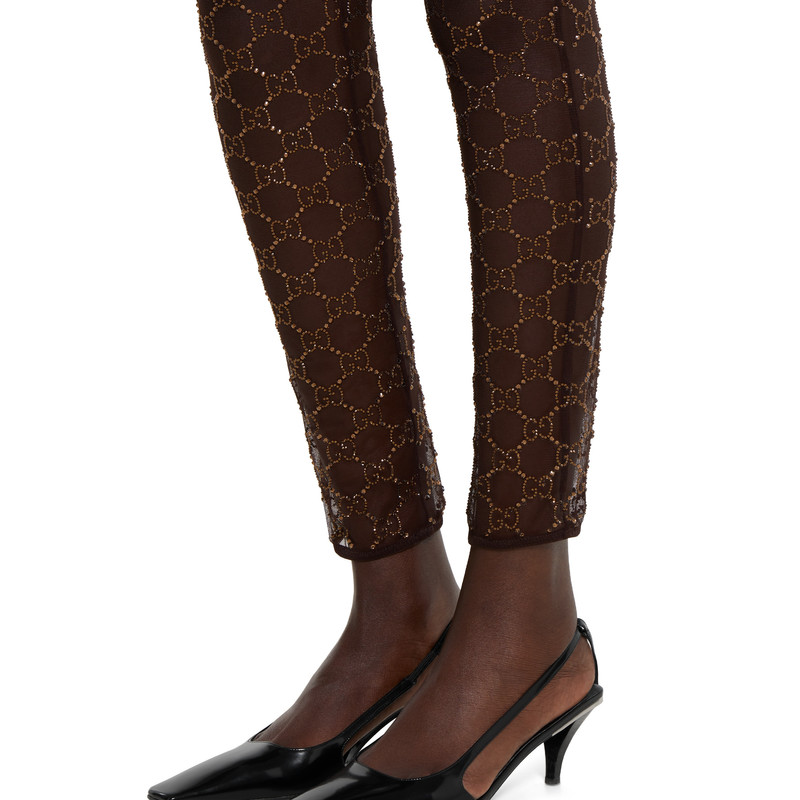 Tulle leggings with GG crystals 4
