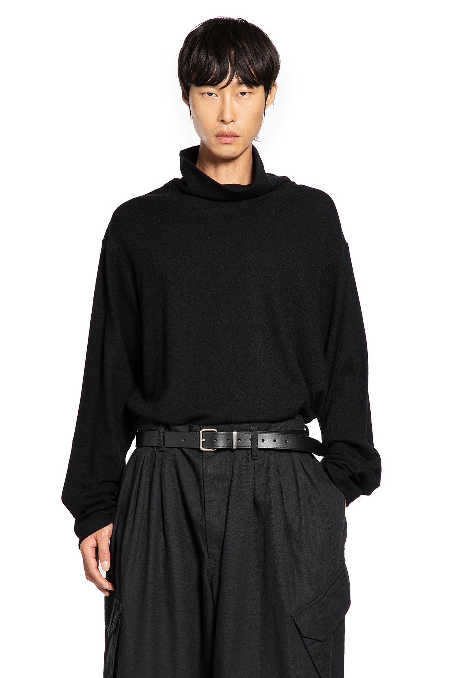 Wool Turtleneck Long Sleeve Top - 6