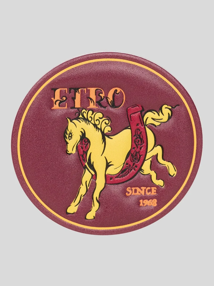 ETRO X GLOBE-TROTTER LEATHER PATCH WITH PEGASO - 1