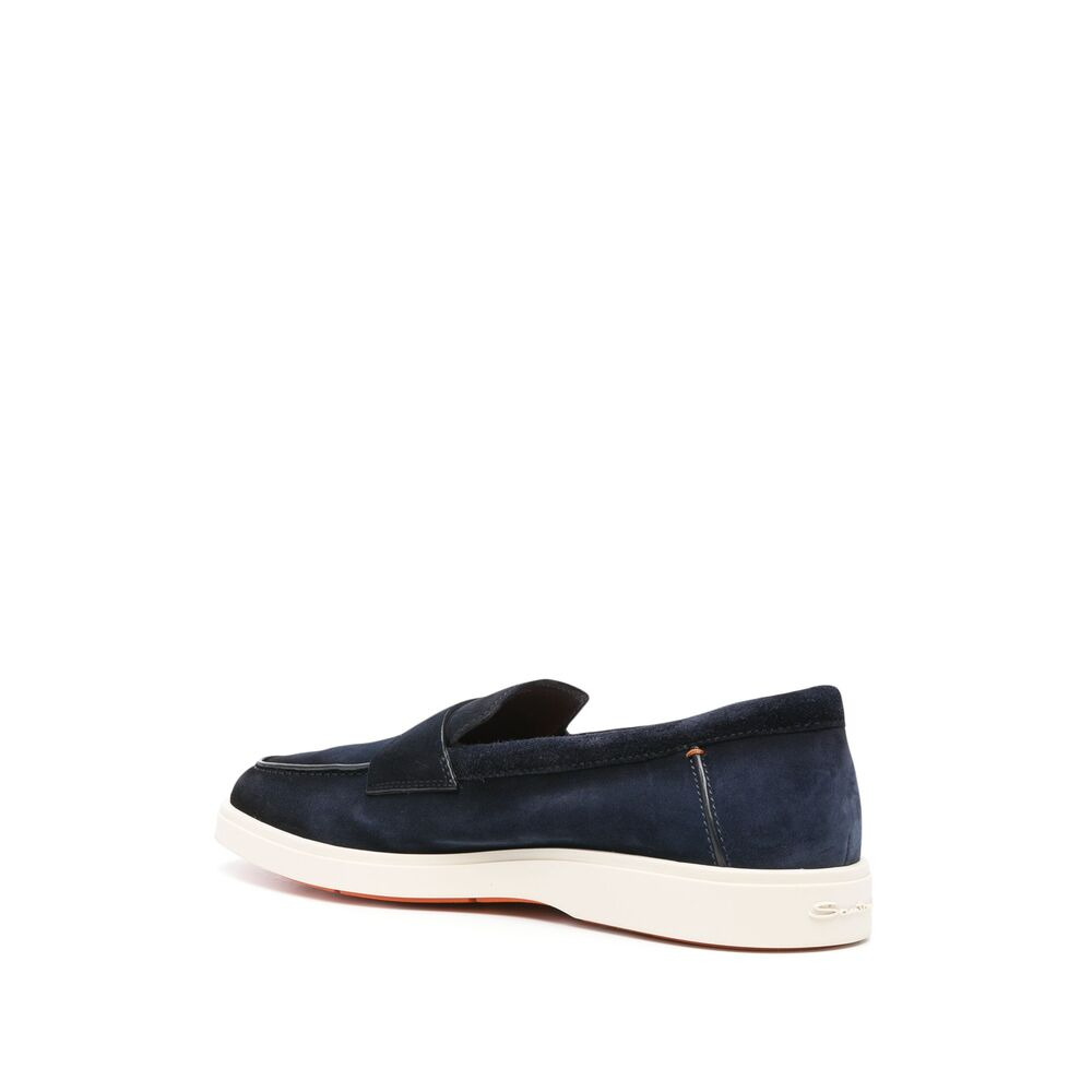 Santoni Blue Loafers Men - 2