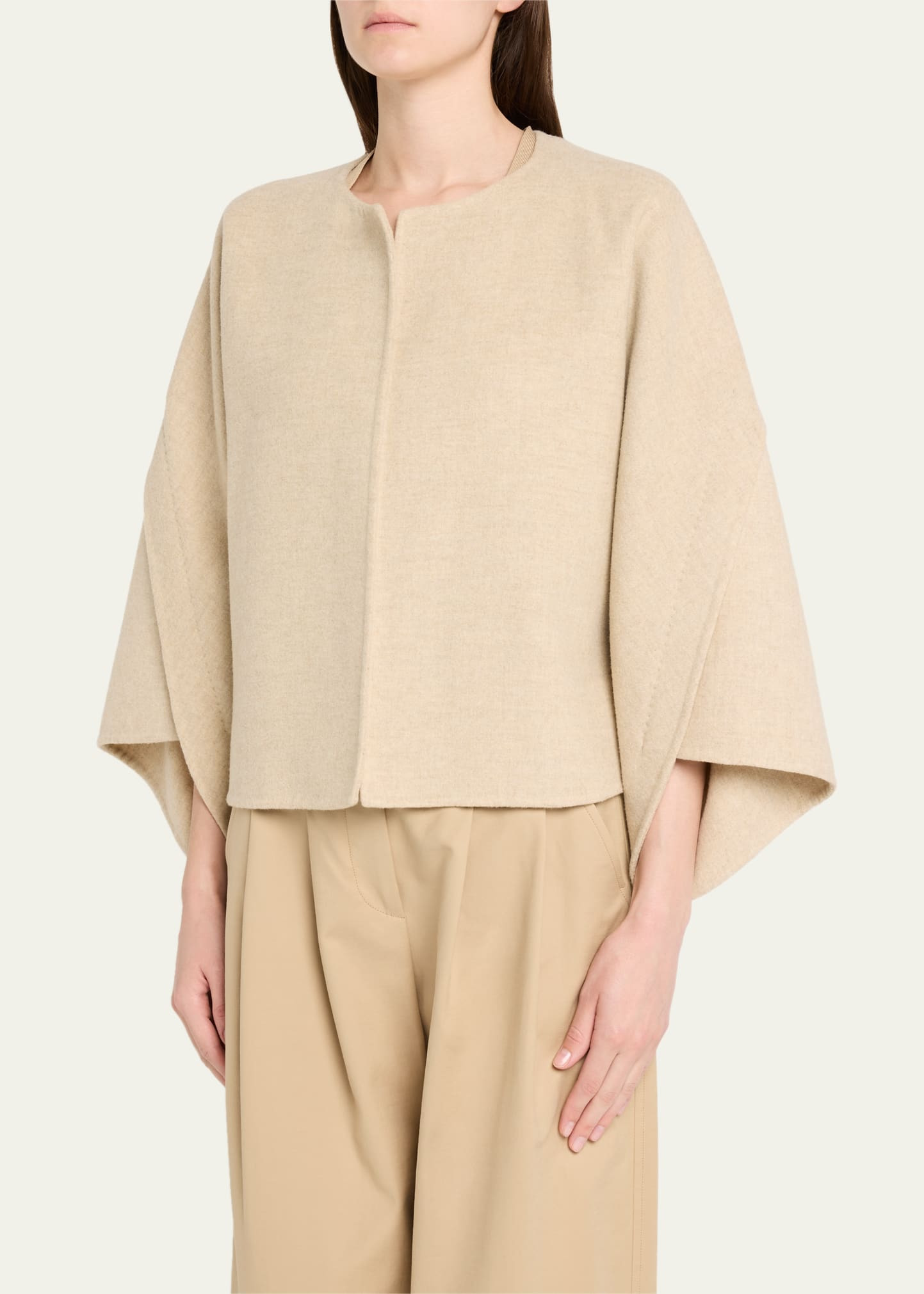 Ovada Tailored Wool Cashmere Jacket - 4