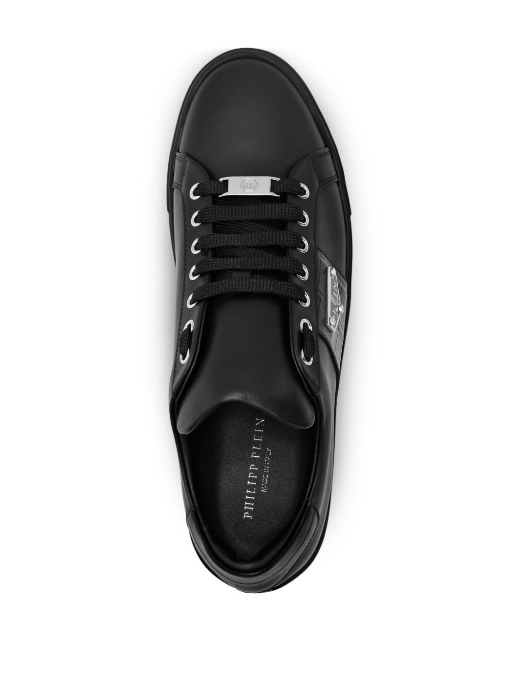 Triangle Plein-plaque leather sneakers - 3