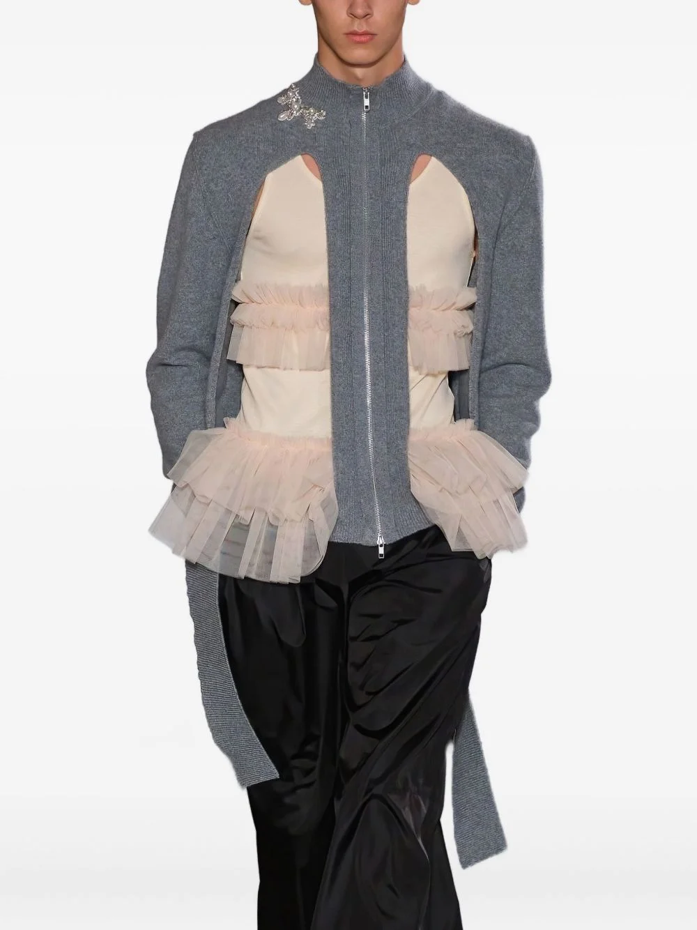 embellished trousers - 1