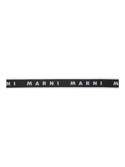 Marni Black Slider Logo Belt outlook