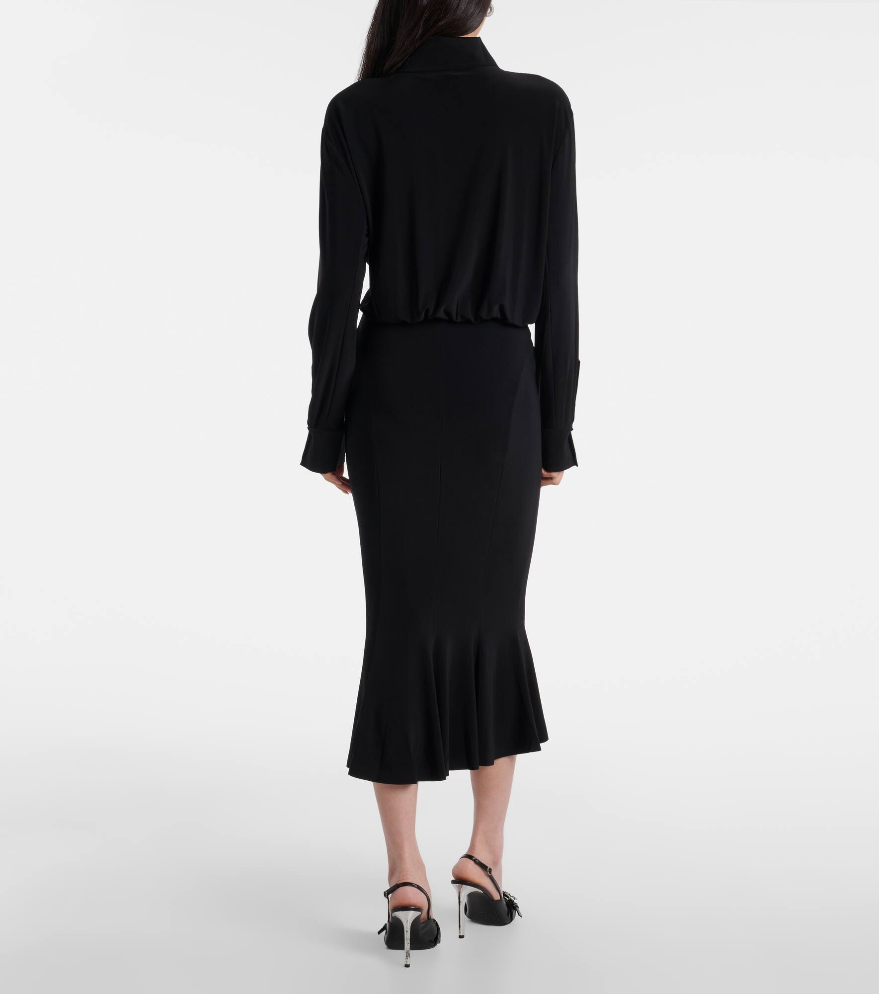 Flared midi dress - 3
