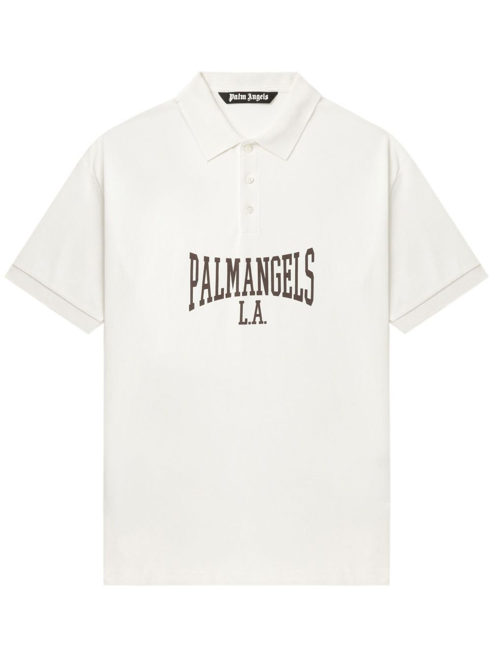 logo print polo shirts - 1