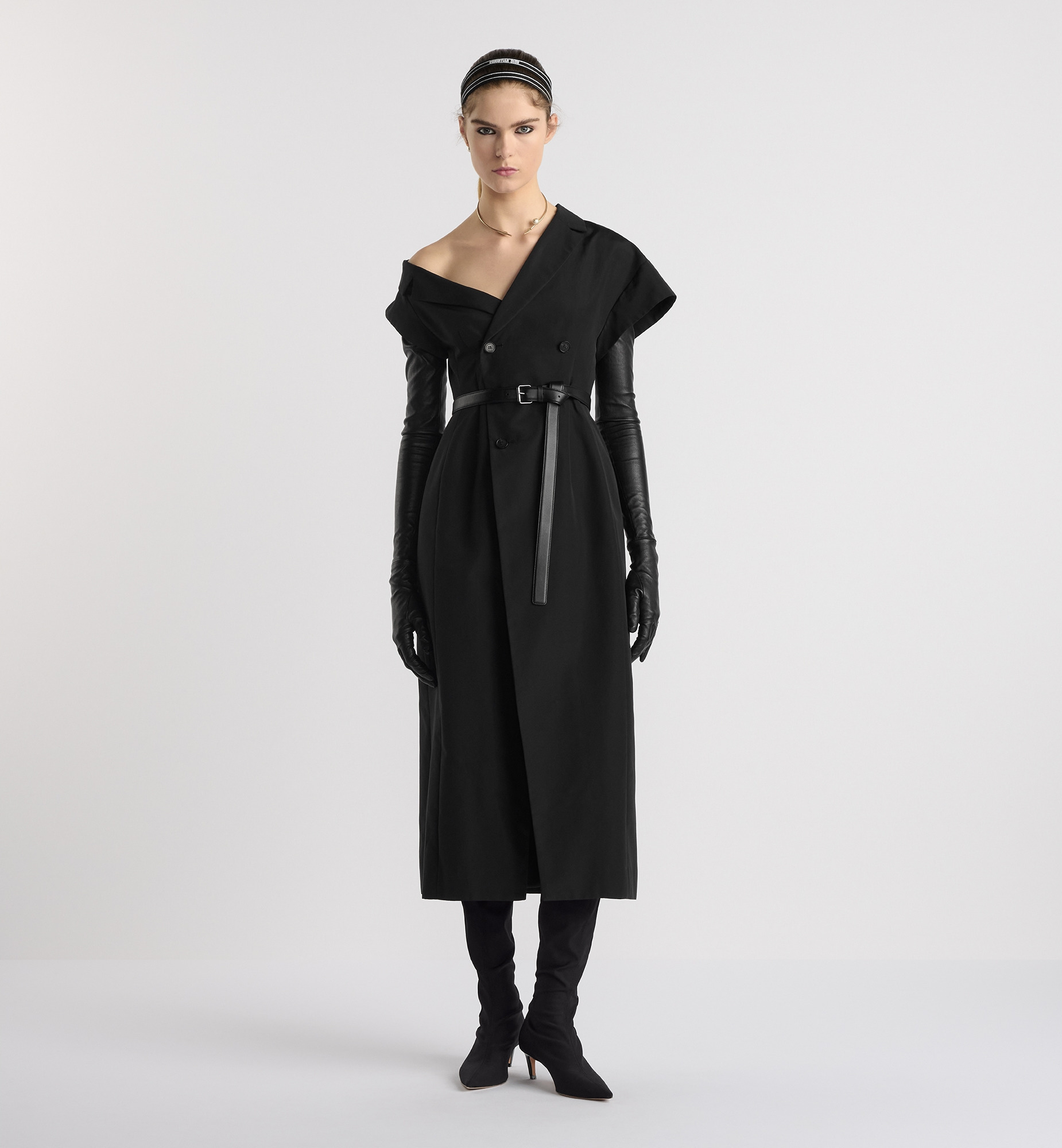Mid-Length Asymmetric Dress - 2