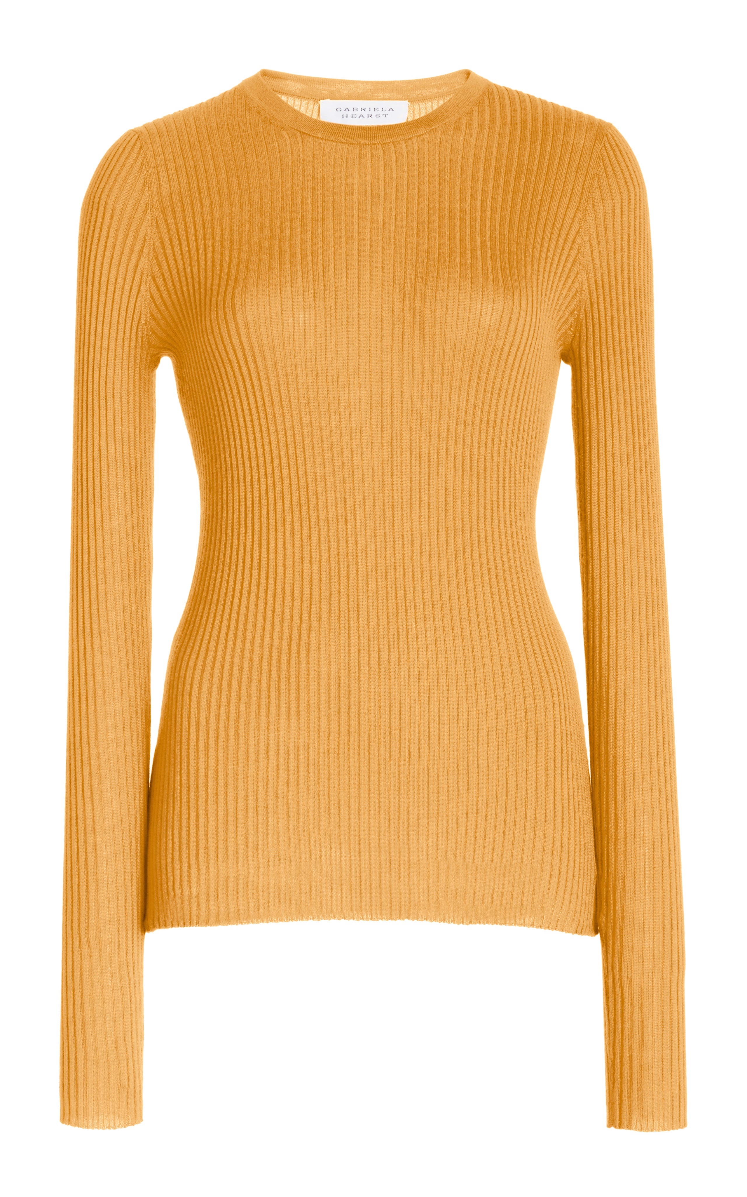 Browning Knit in Fluorescent Orange Silk Cashmere - 1