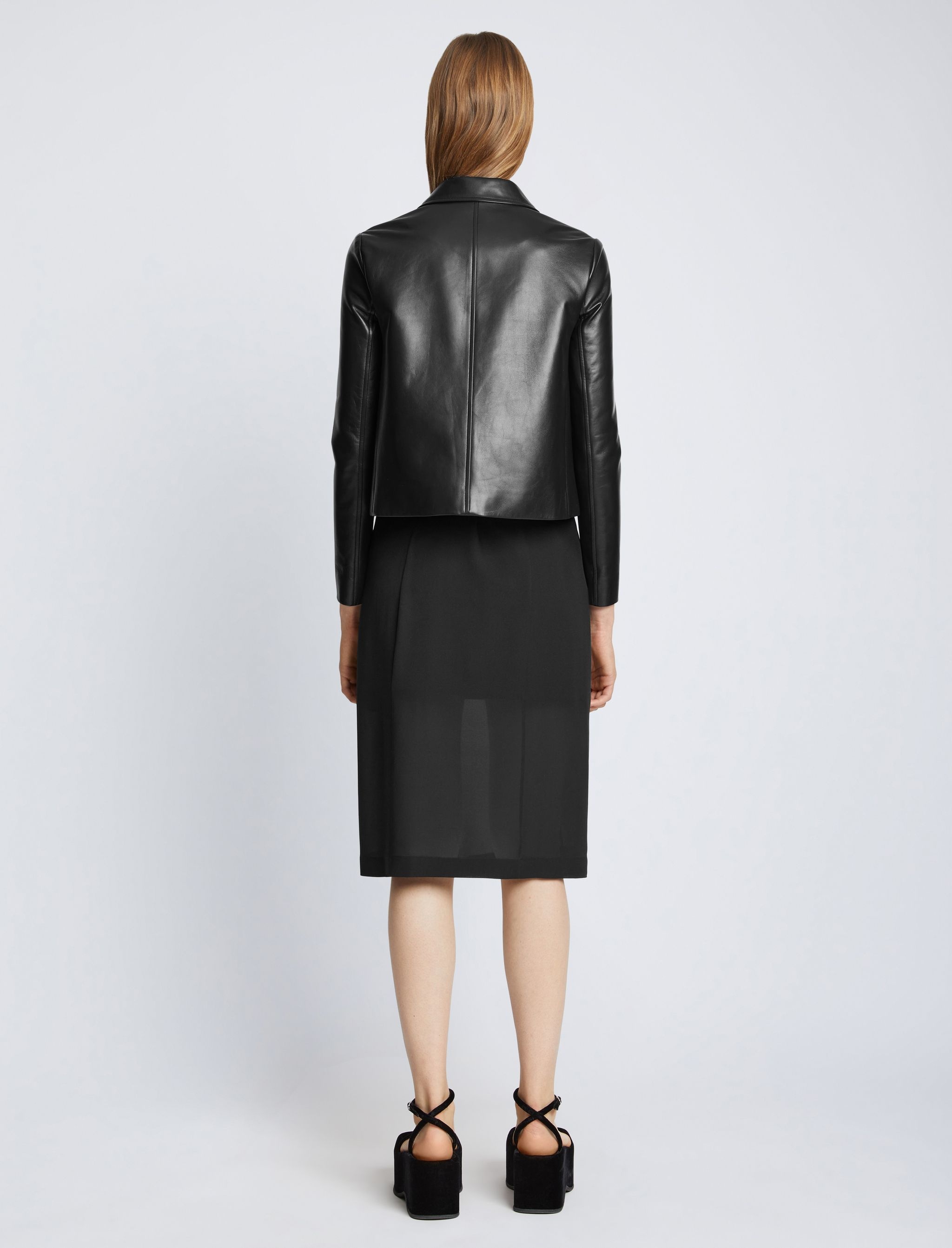 Glossy Leather Jacket - 5