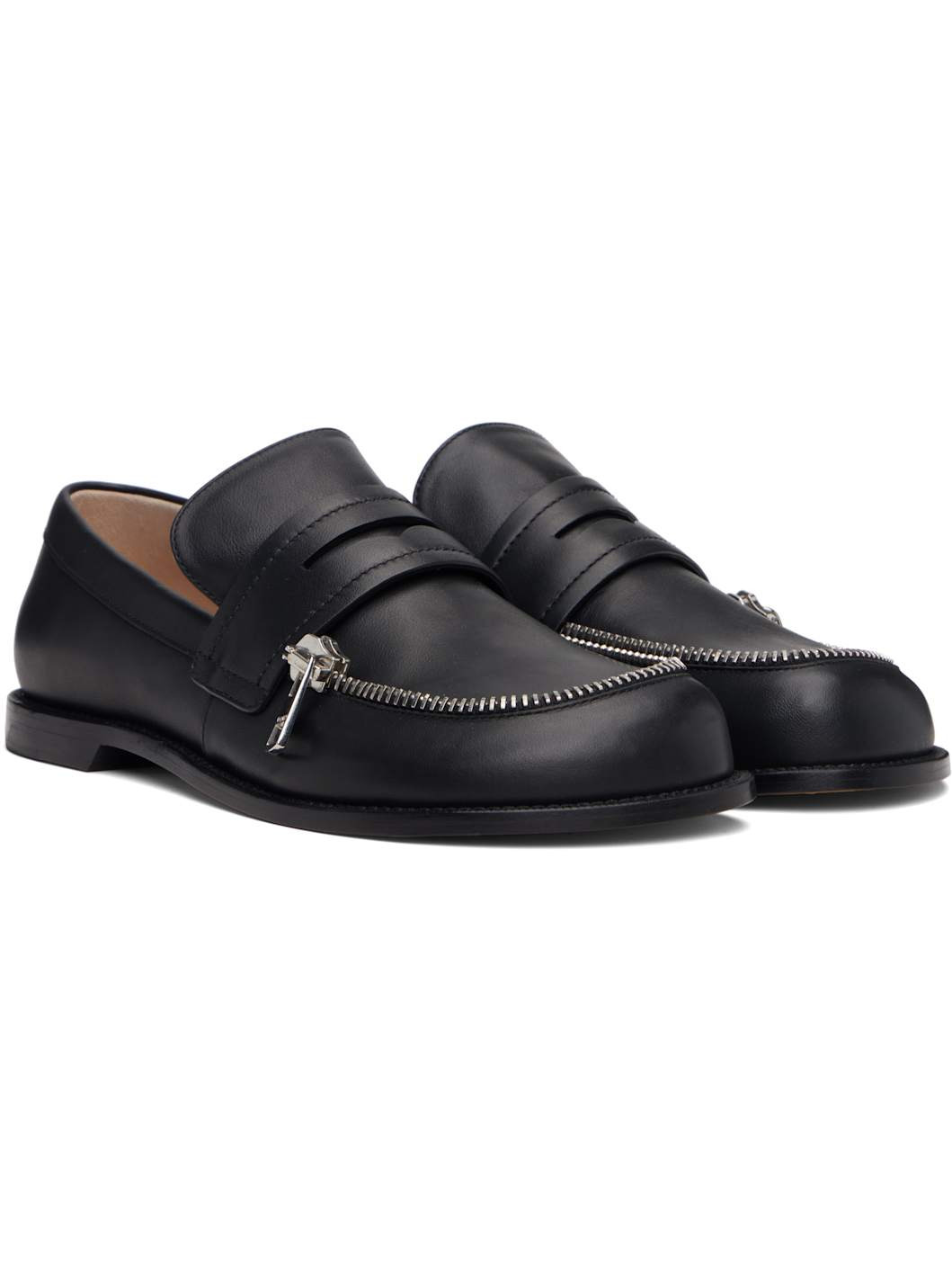Black Biker Loafers - 4