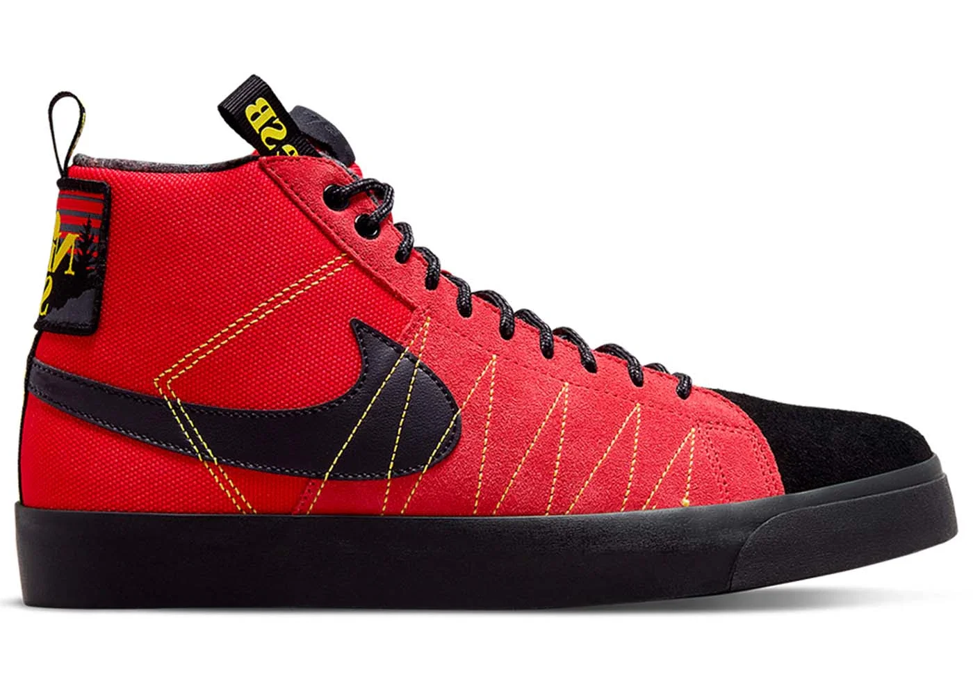 Nike SB Zoom Blazer Mid PRM Acclimate Black Red - 1