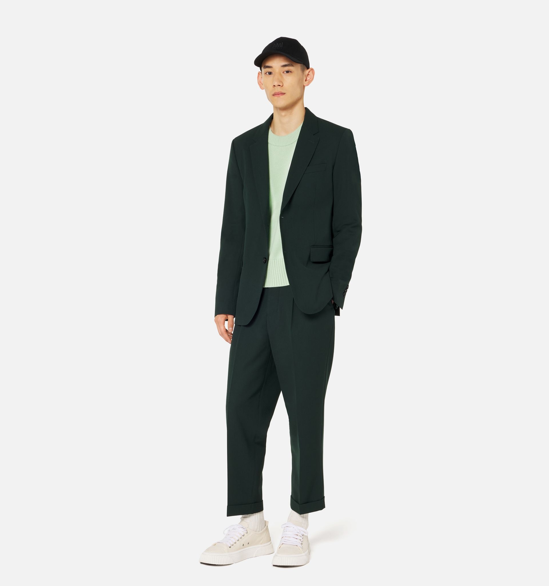 Carrot Fit Trousers With Hem And Pleats - 2