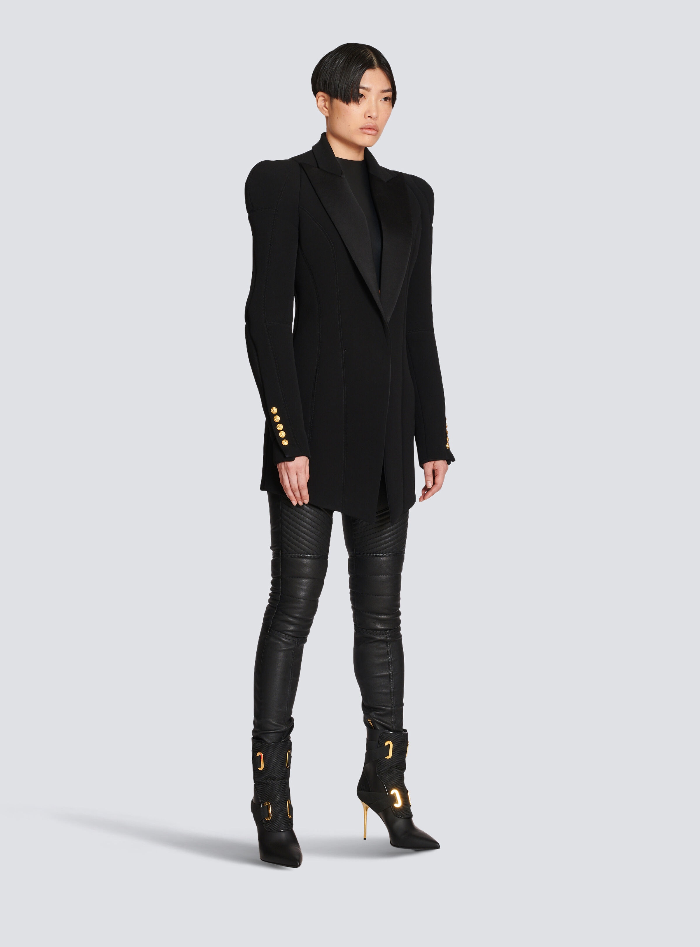 Long wool blazer - 3