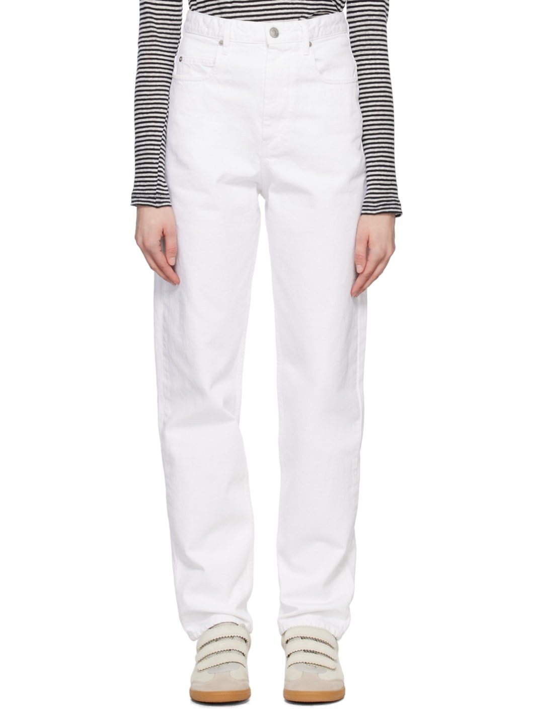 White Corsy Jeans - 1