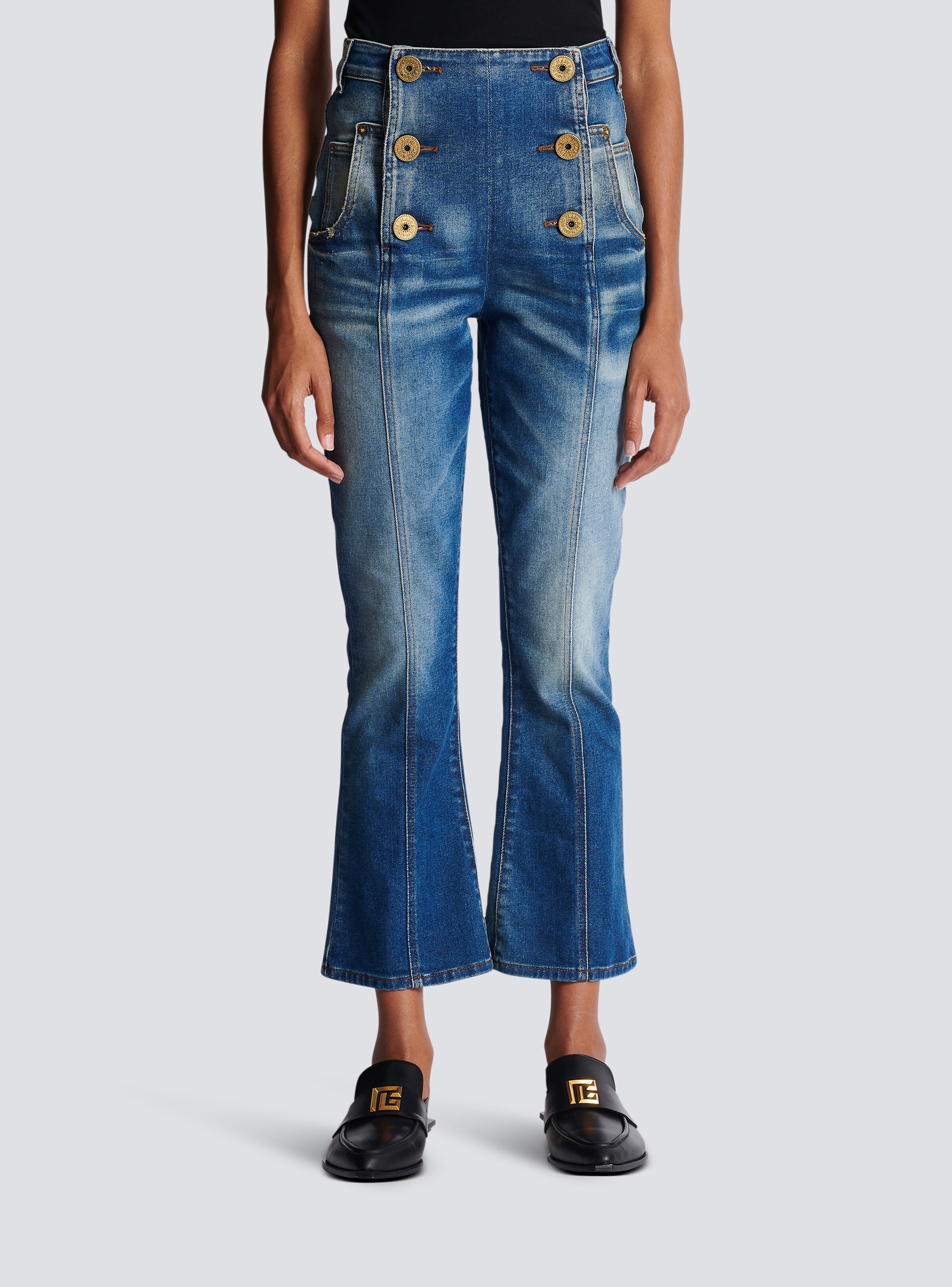 Bootcut denim jeans - 5