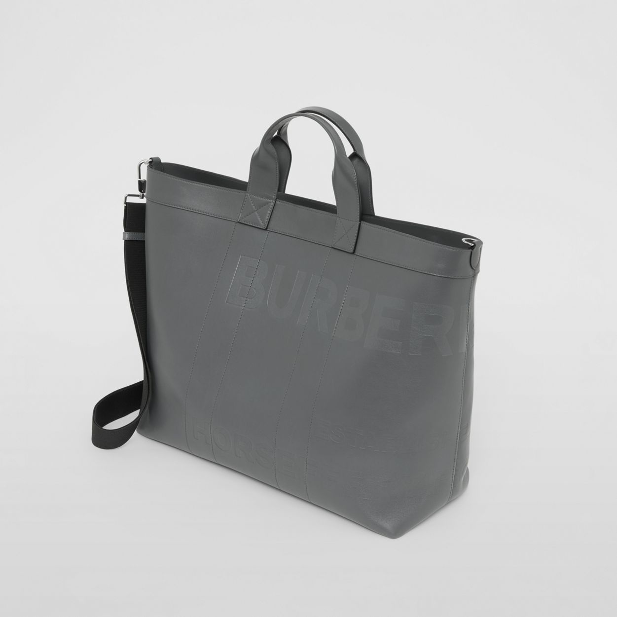 Horseferry Embossed Leather Tote - 4