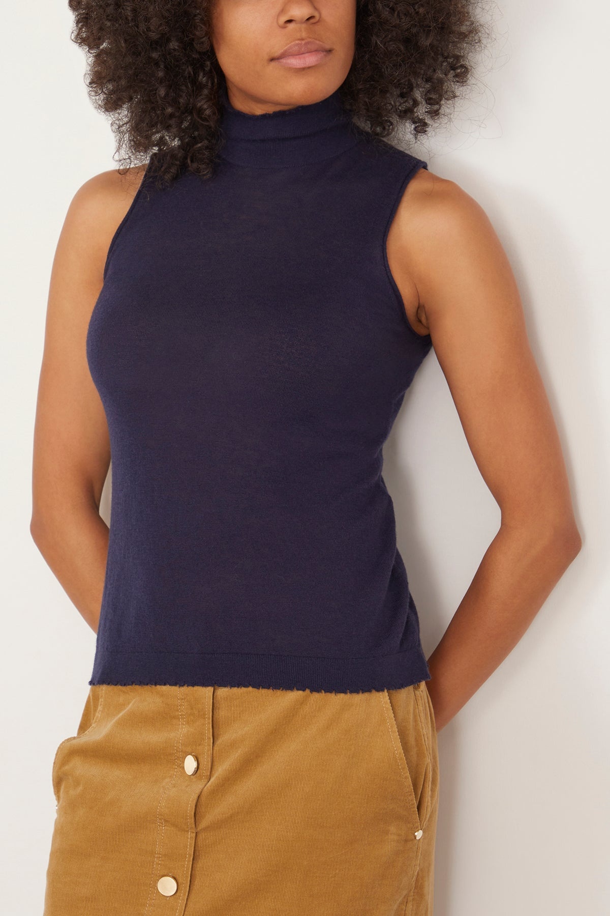 Delicate Statements Top in True Navy - 3