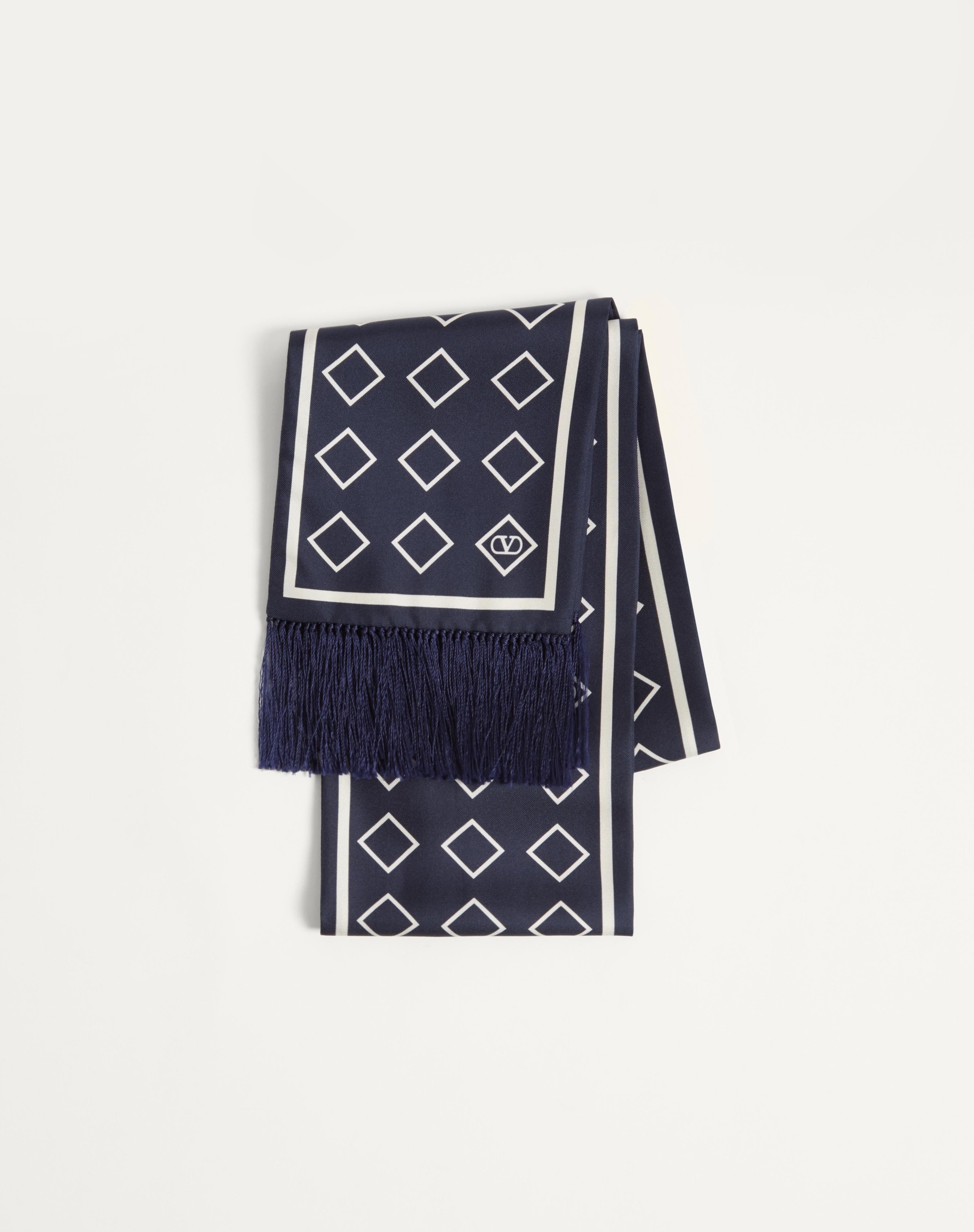 OPTICOOL SILK BANDEAU SCARF WITH FRINGE - 1